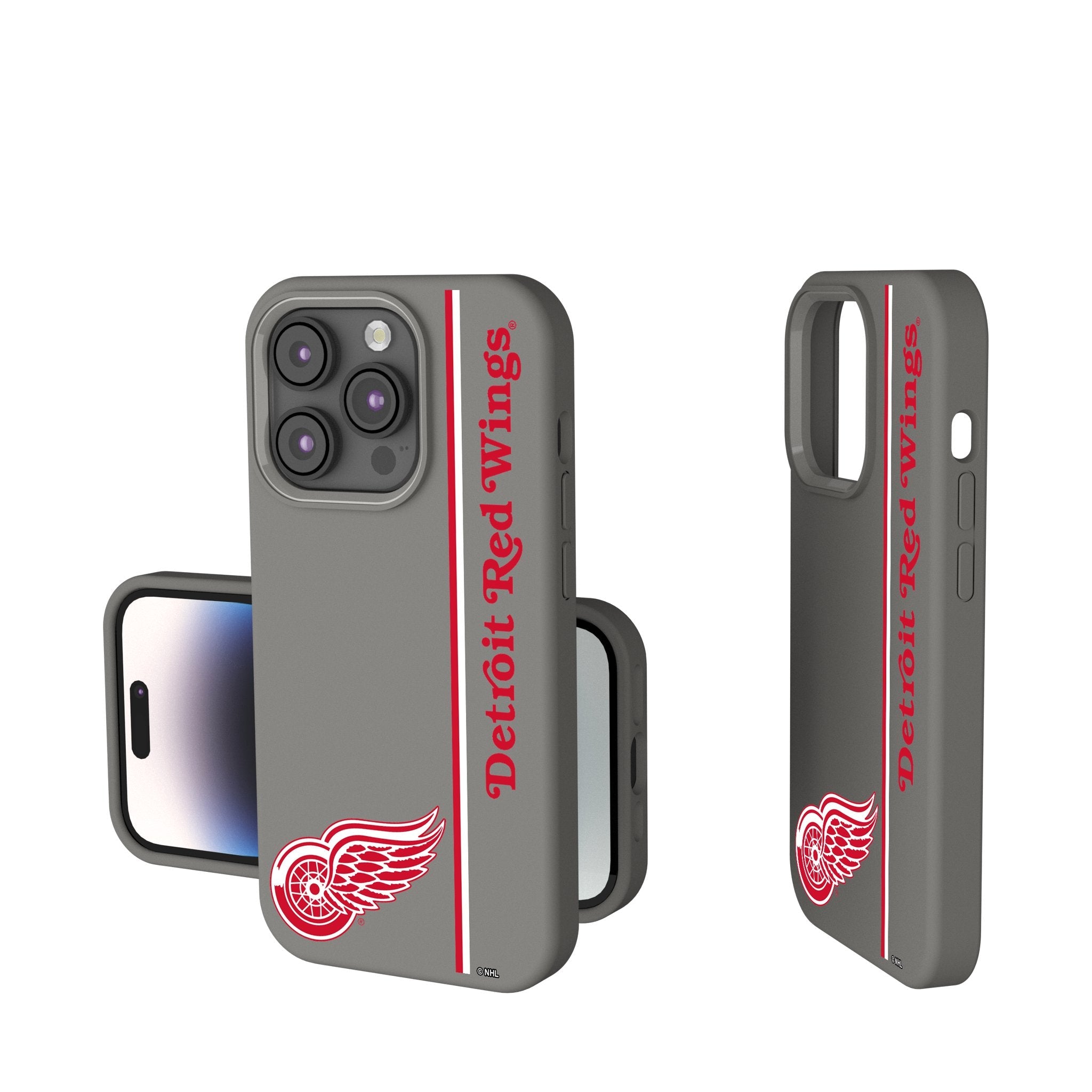 Detroit Red Wings Sidebar Soft Touch Phone Case - Sports Gifts, Sports Memorabilia, Sports Collectibles, Fan Shop