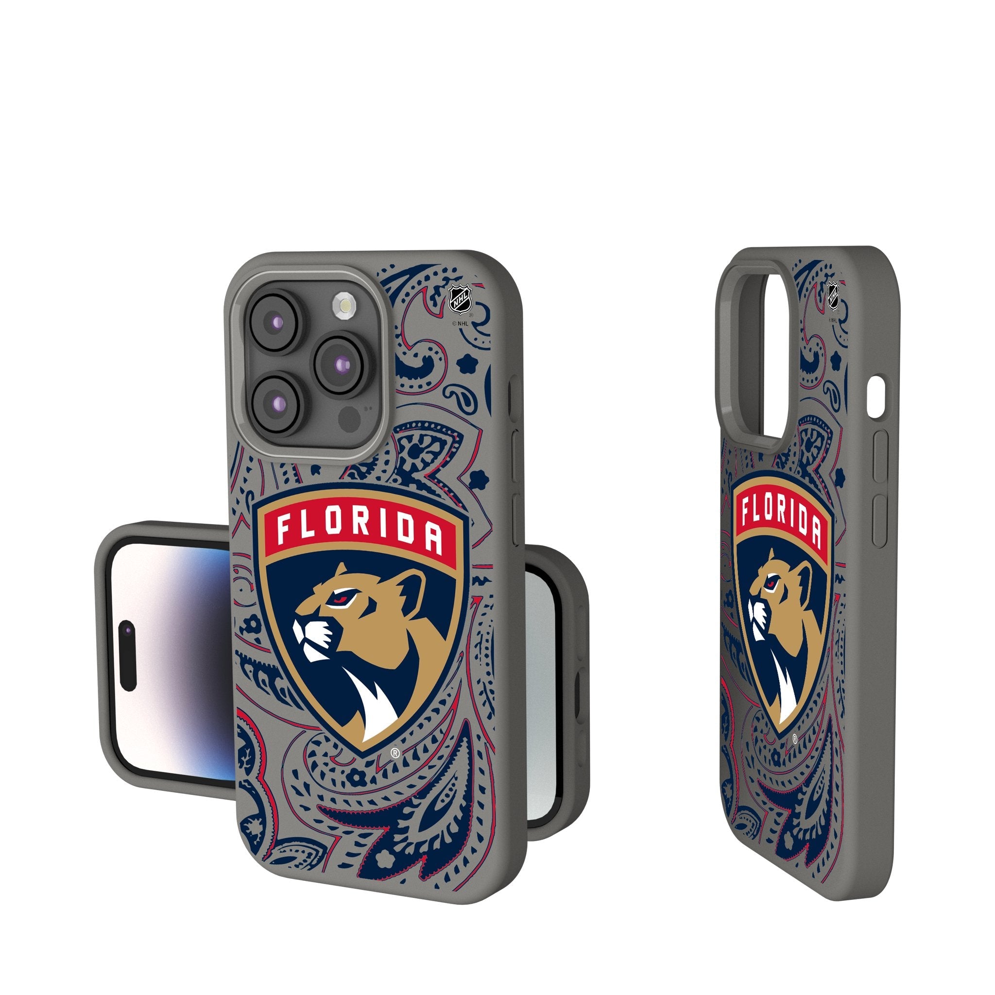 Florida Panthers Paisley Soft Touch Phone Case - Sports Gifts, Sports Memorabilia, Sports Collectibles, Fan Shop