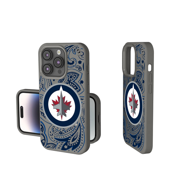 Winnipeg Jets Paisley Soft Touch Phone Case - Sports Gifts, Sports Memorabilia, Sports Collectibles, Fan Shop