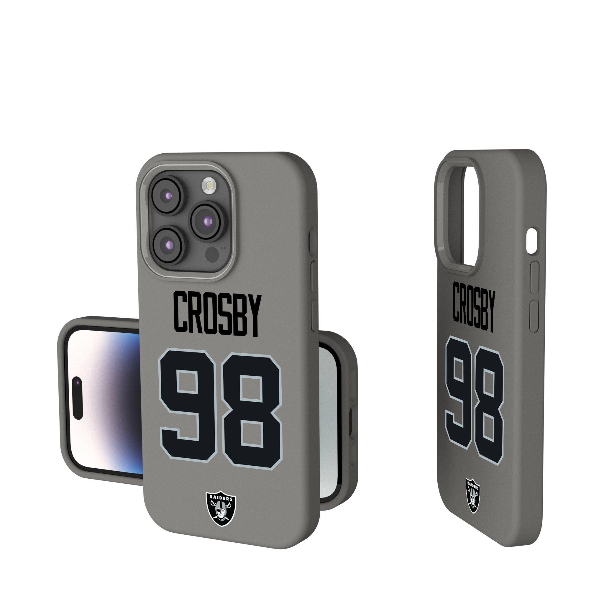 Maxx Crosby Las Vegas Raiders 98 Ready Soft Touch Phone Case - Sports Gifts, Sports Memorabilia, Sports Collectibles, Fan Shop