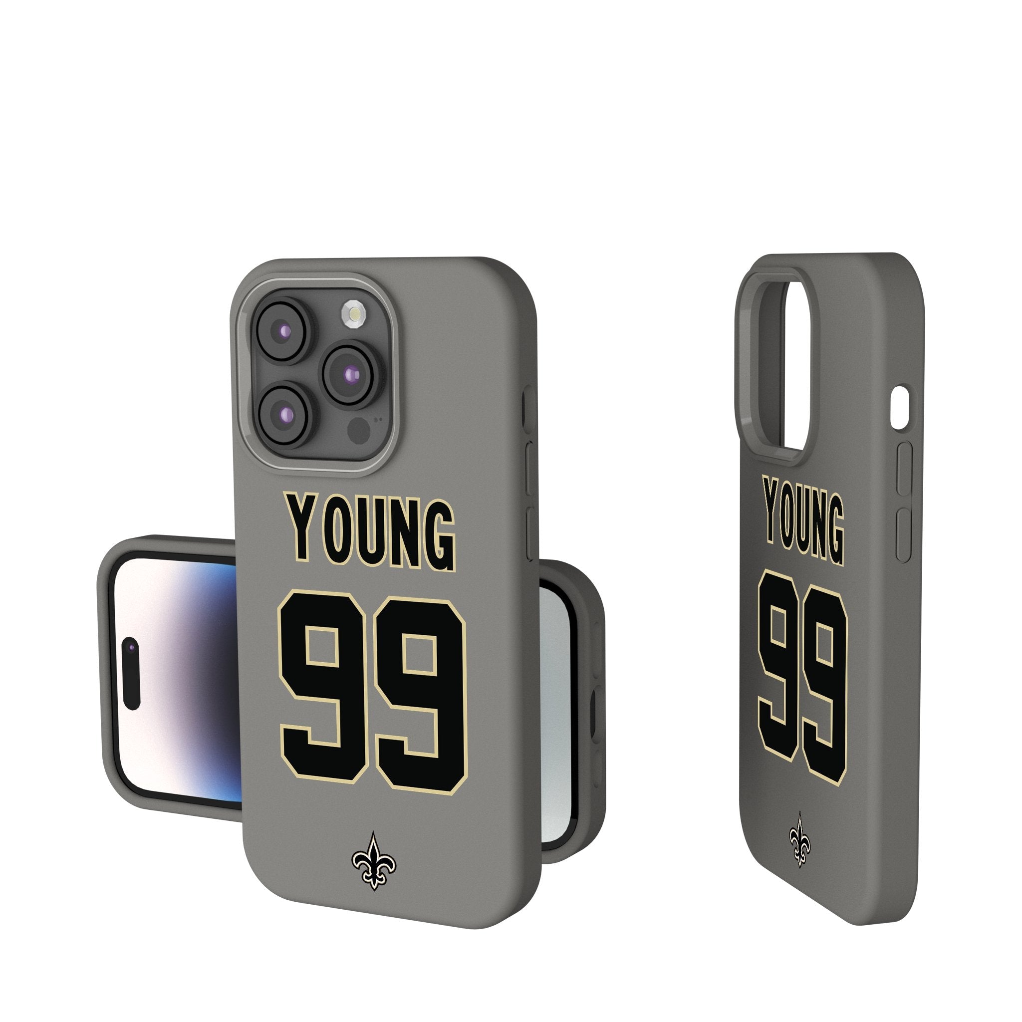 Chase Young New Orleans Saints 99 Ready Soft Touch Phone Case - Sports Gifts, Sports Memorabilia, Sports Collectibles, Fan Shop