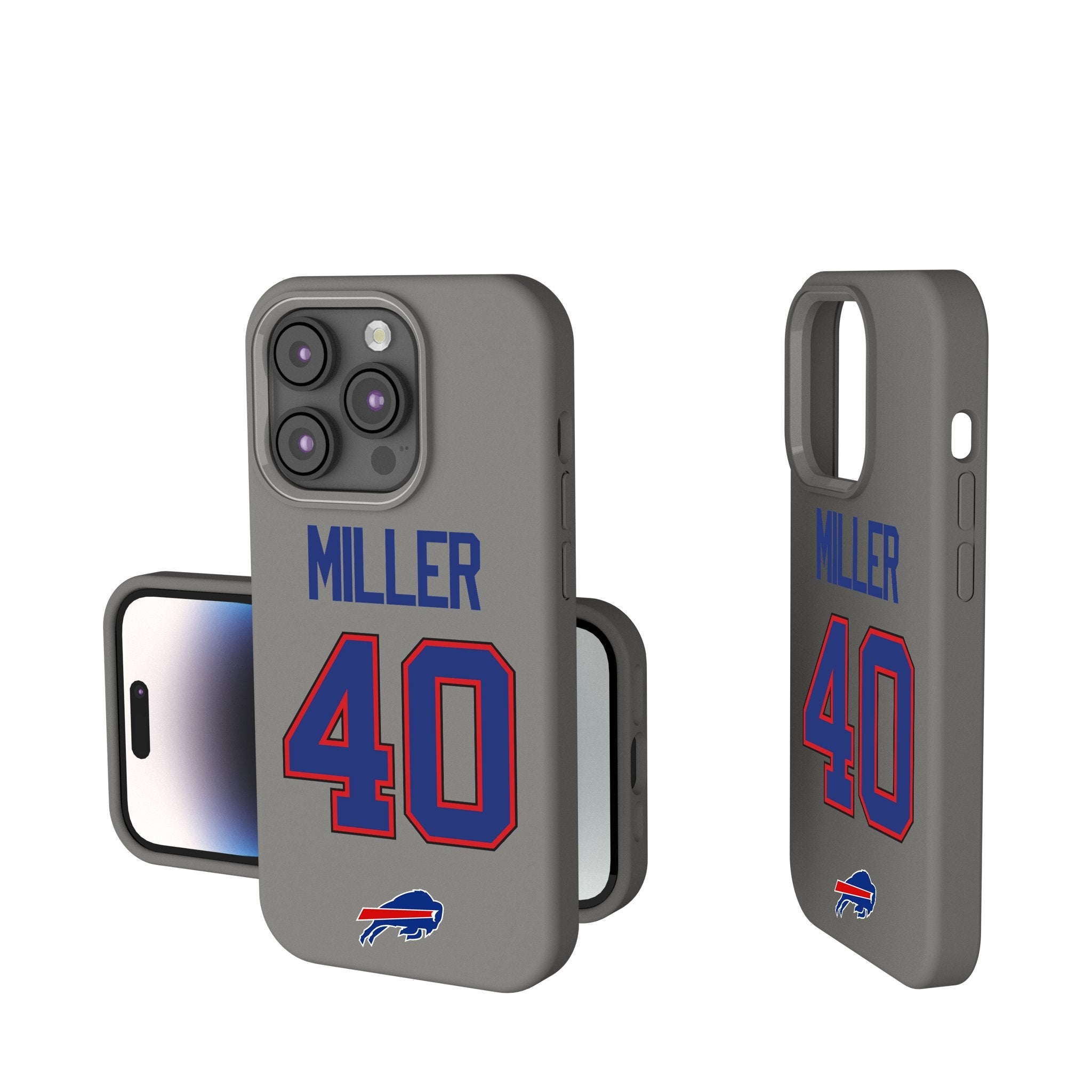 Von Miller Buffalo Bills 40 Ready Soft Touch Phone Case - Sports Gifts, Sports Memorabilia, Sports Collectibles, Fan Shop
