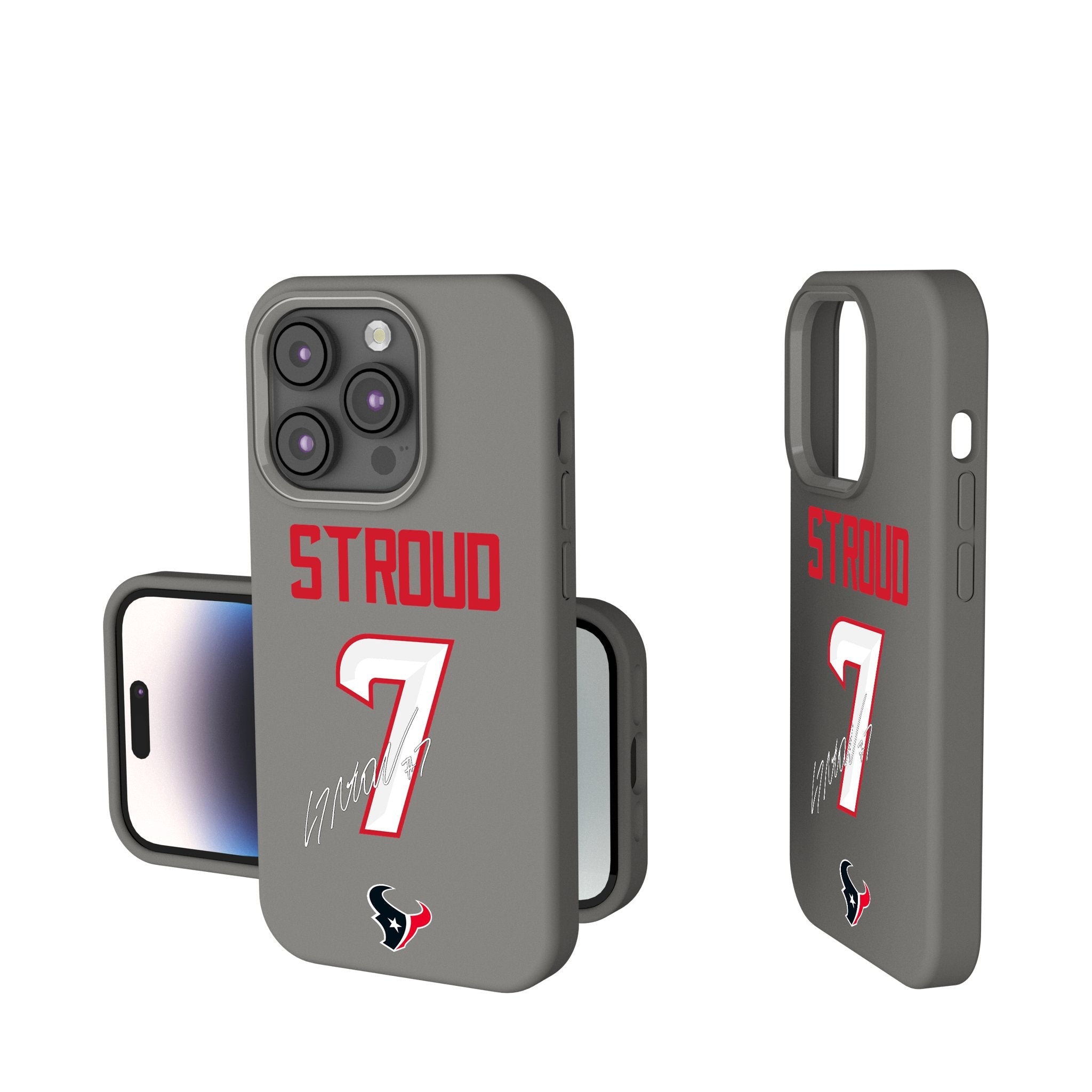 C.J. Stroud Houston Texans 7 Ready Soft Touch Phone Case - Sports Gifts, Sports Memorabilia, Sports Collectibles, Fan Shop