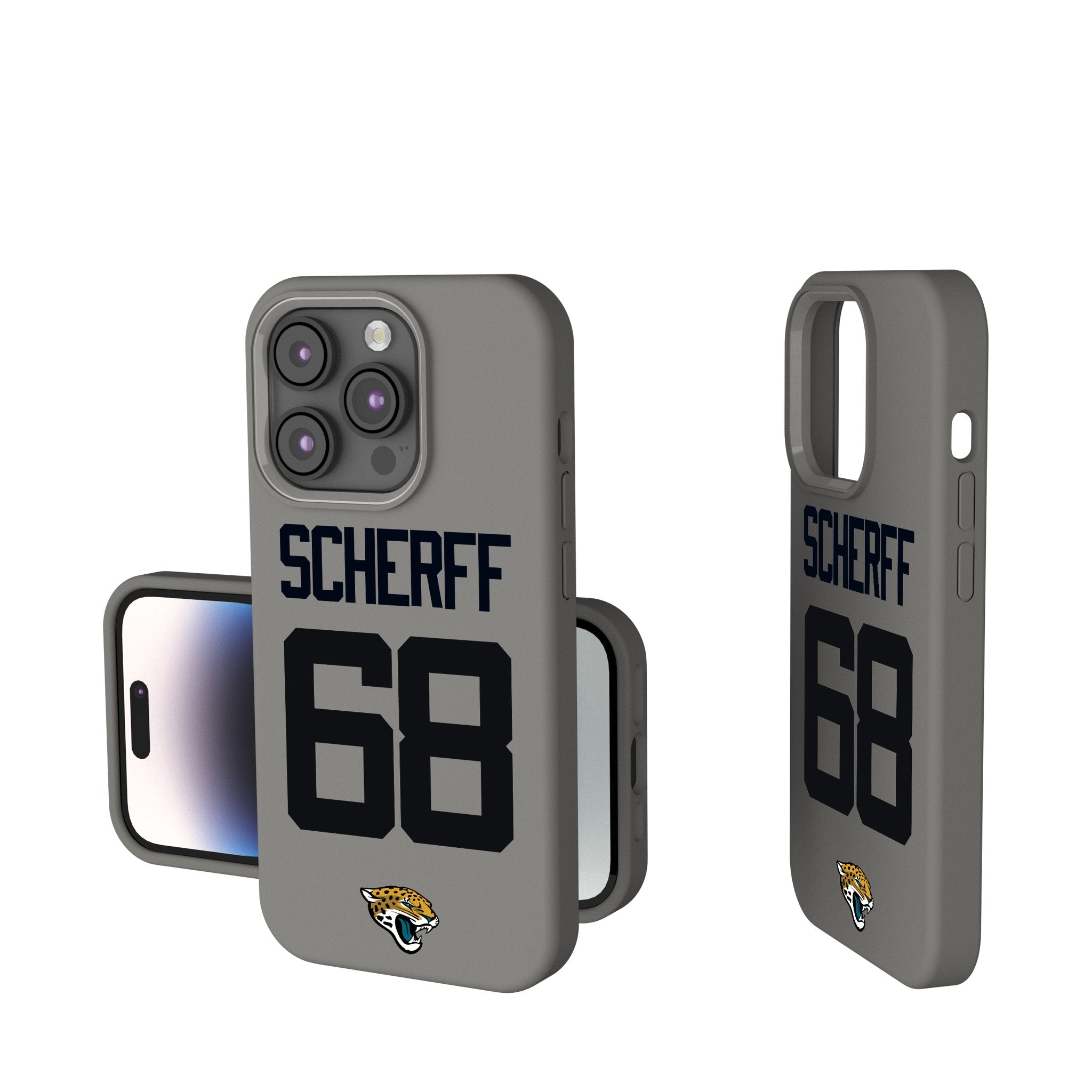 Brandon Scherff Jacksonville Jaguars 68 Ready Soft Touch Phone Case - Sports Gifts, Sports Memorabilia, Sports Collectibles, Fan Shop