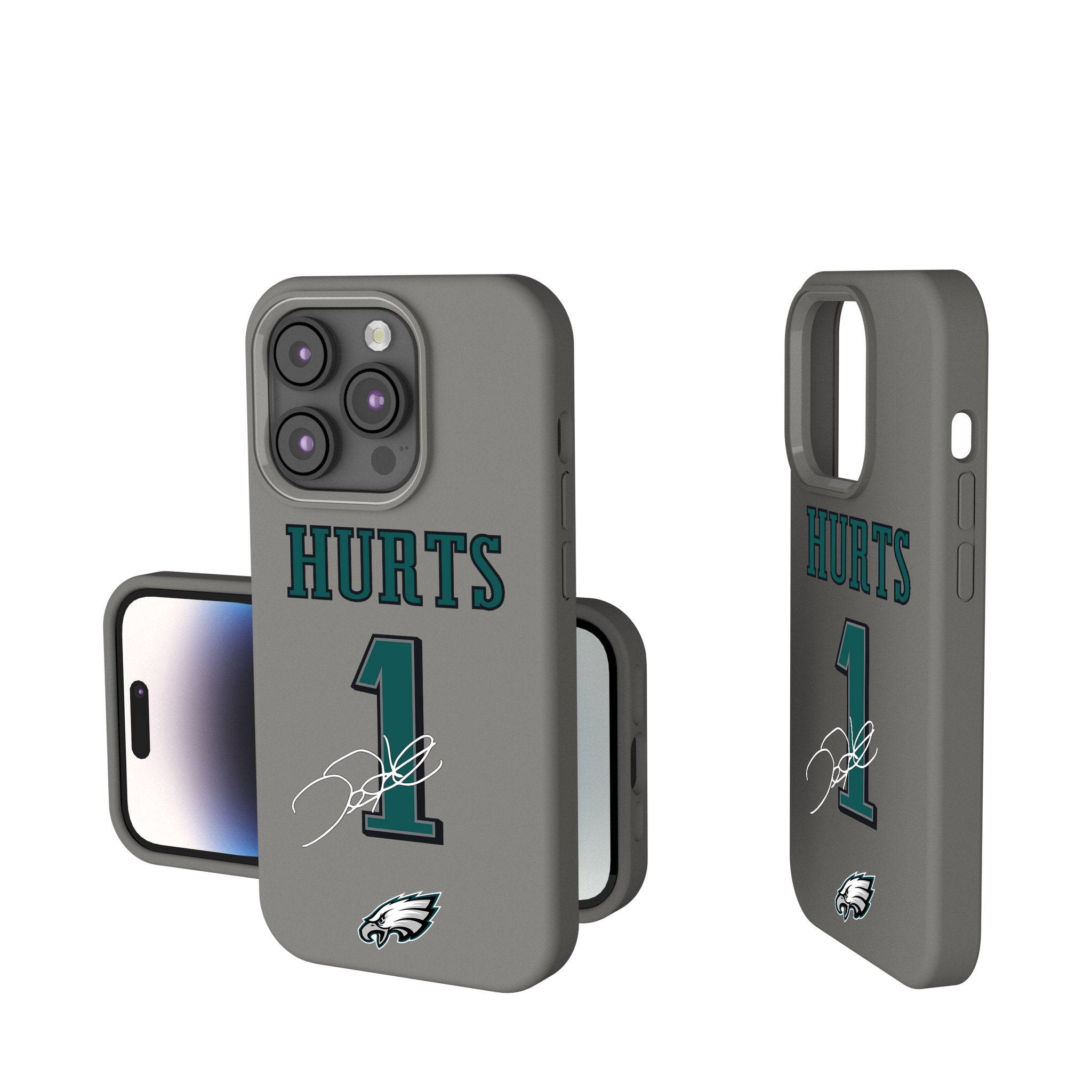 Jalen Hurts Philadelphia Eagles 1 Ready Soft Touch Phone Case - Sports Gifts, Sports Memorabilia, Sports Collectibles, Fan Shop