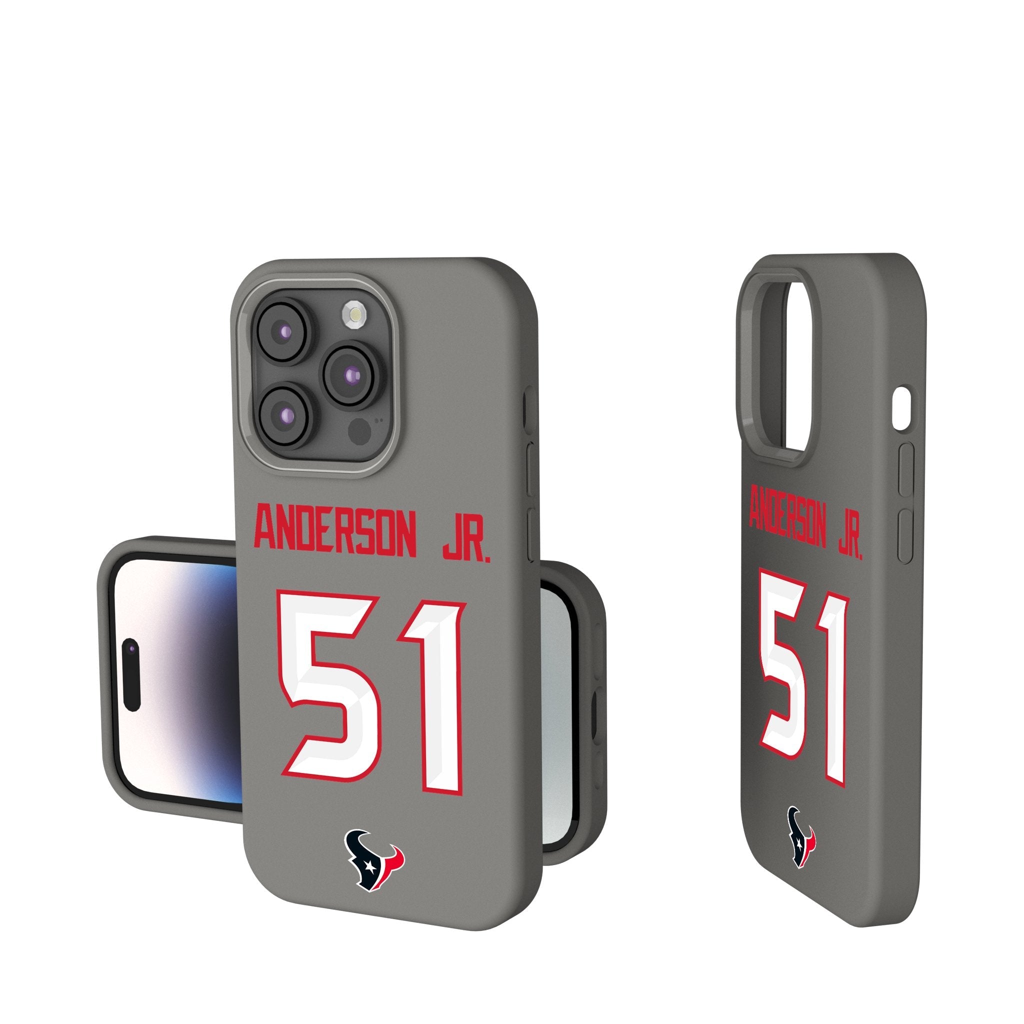 Will Anderson Jr. Houston Texans 51 Ready Soft Touch Phone Case - Sports Gifts, Sports Memorabilia, Sports Collectibles, Fan Shop