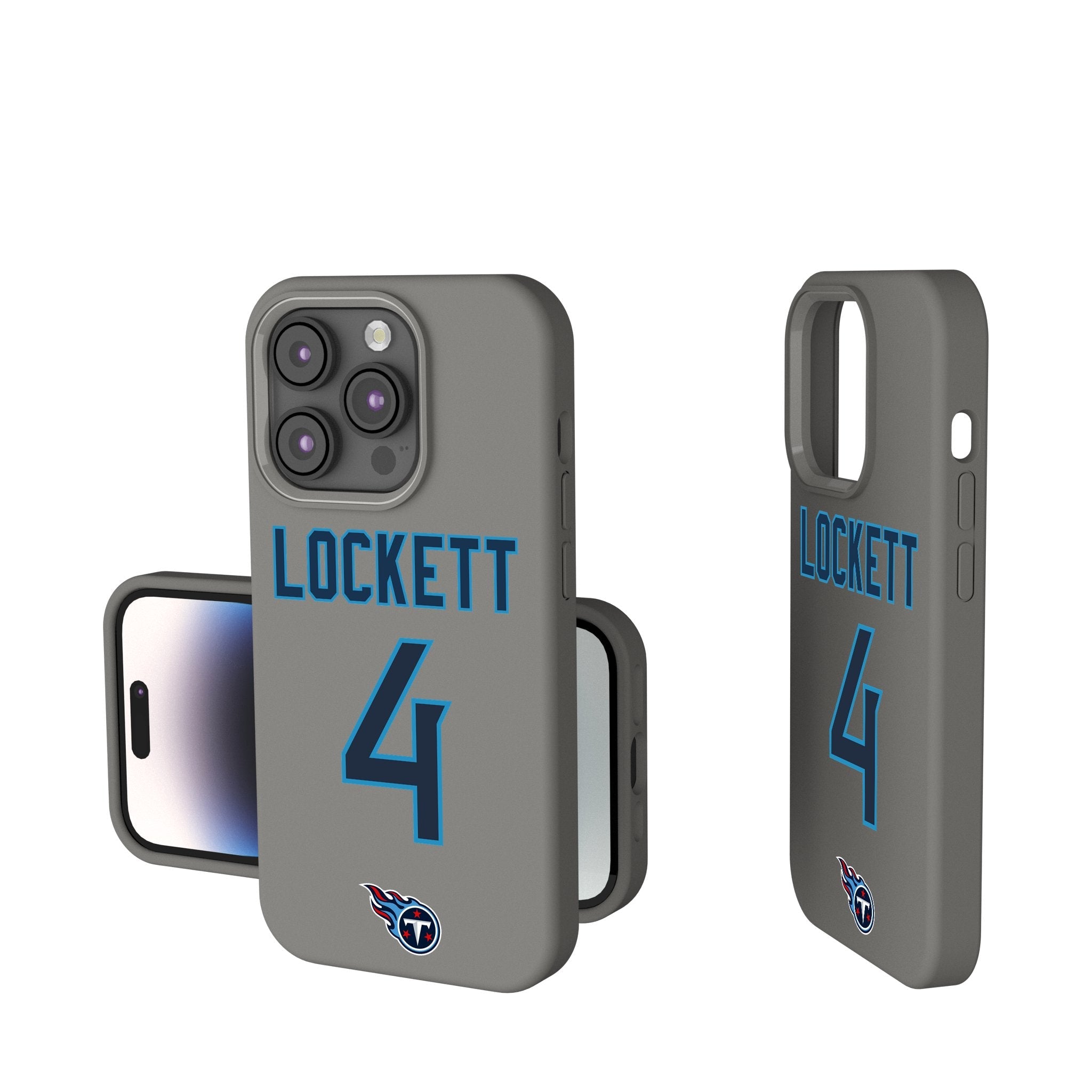 Tyler Lockett Tennessee Titans 4 Game Tactic Soft Touch Phone Case for Apple iPhone - Sports Gifts, Sports Memorabilia, Sports Collectibles, Fan Shop