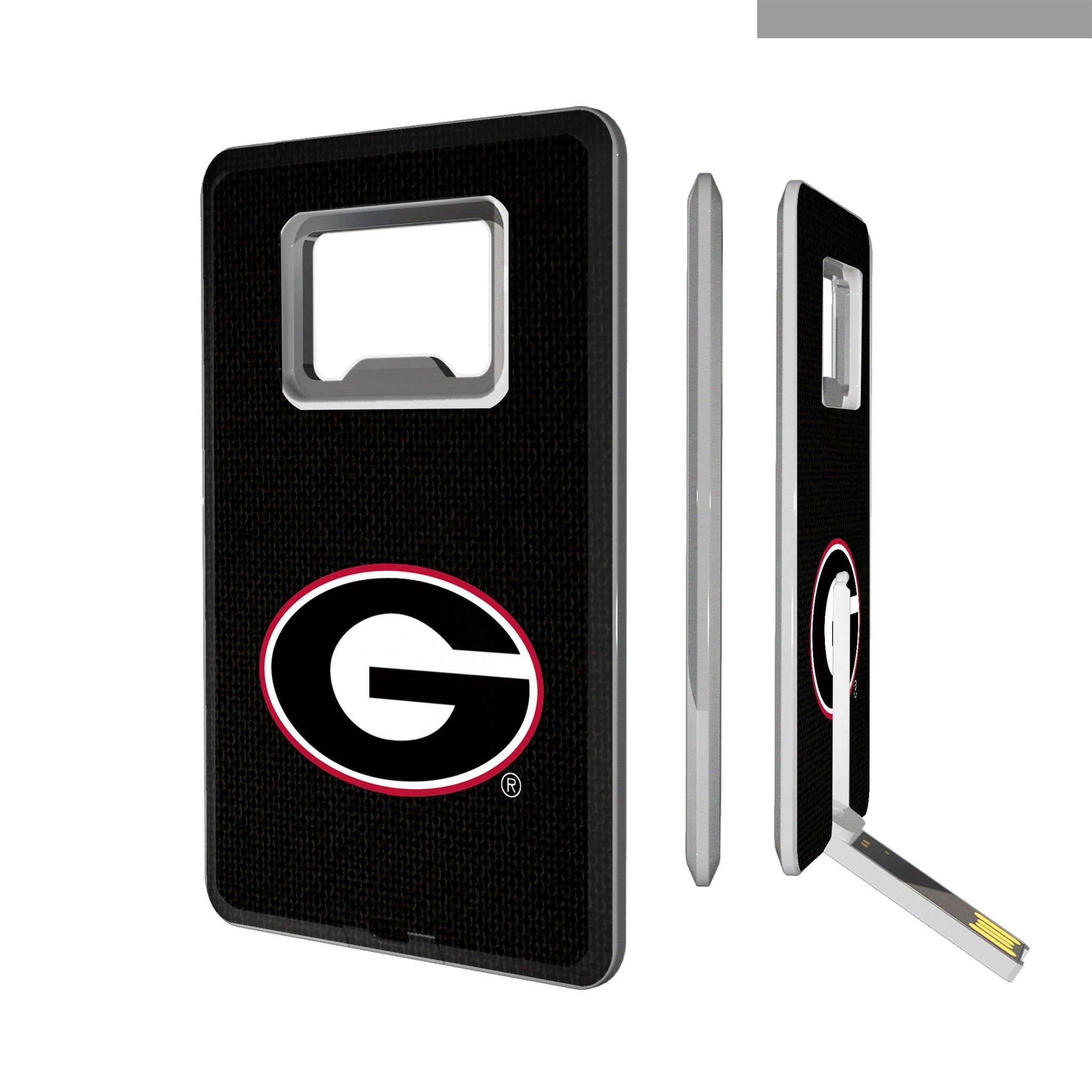 University of Georgia Bulldogs Solid Credit Card USB Drive with Bottle Opener 32GB - Sports Gifts, Sports Memorabilia, Sports Collectibles, Fan Shop