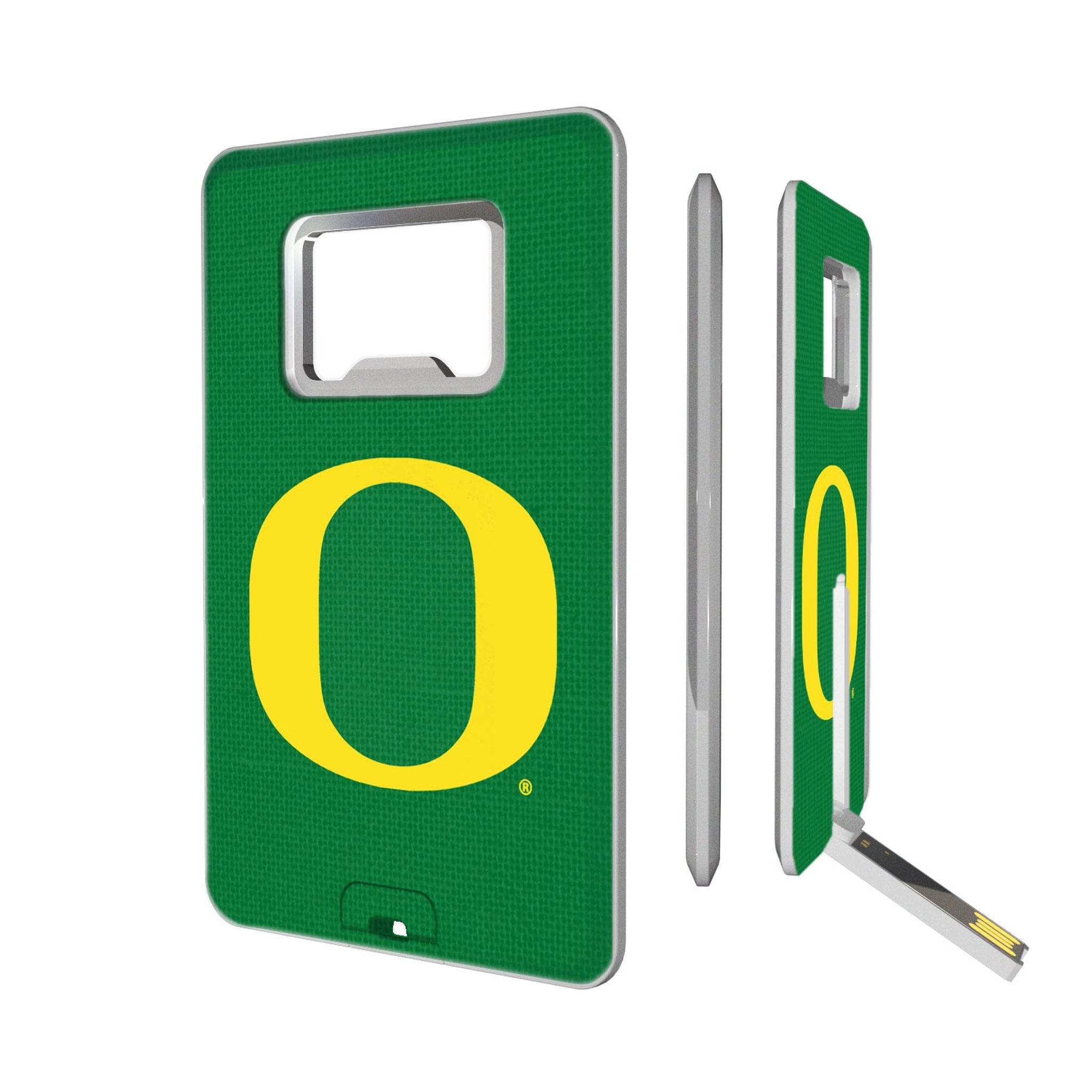 University of Oregon Ducks Solid Credit Card USB Drive with Bottle Opener 32GB - Sports Gifts, Sports Memorabilia, Sports Collectibles, Fan Shop