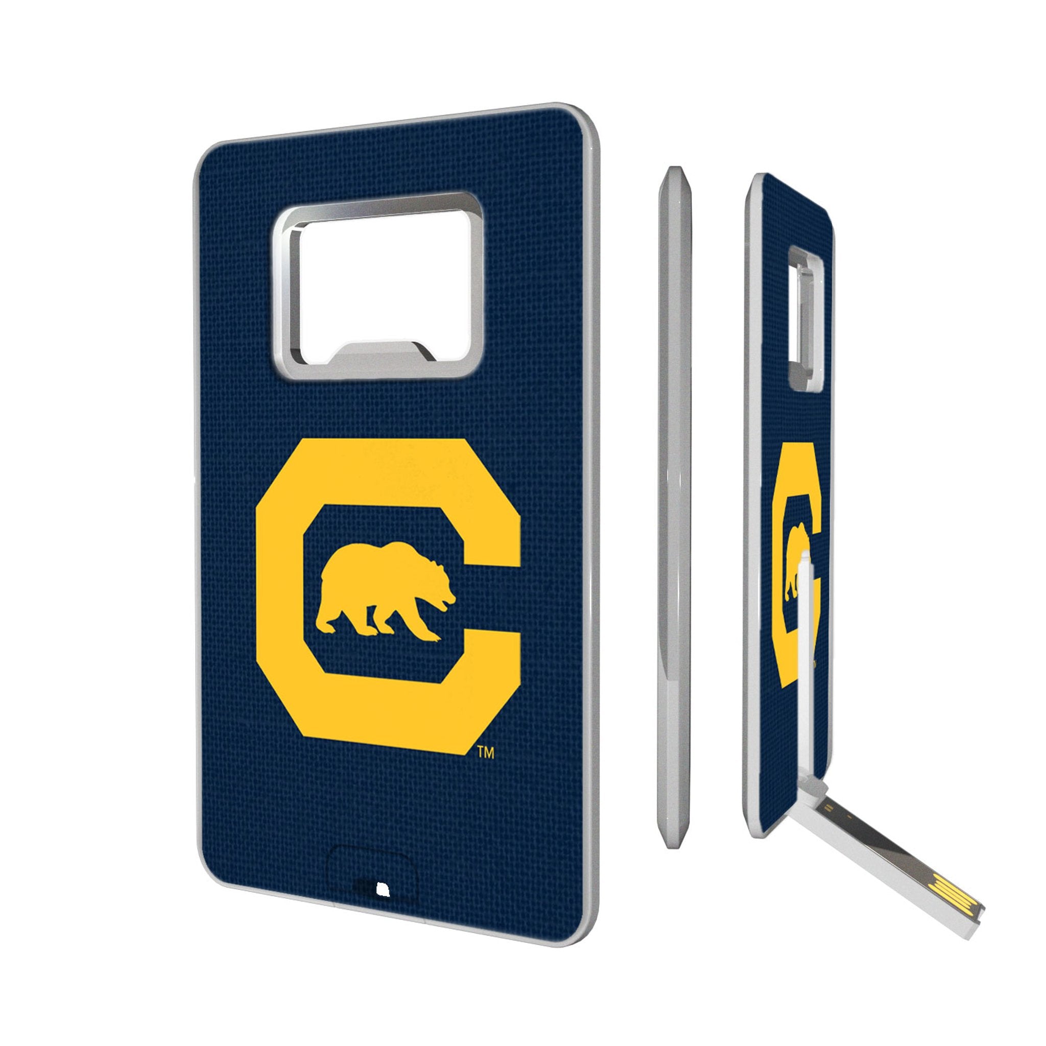 University of California Berkeley Golden Bears Solid Credit Card USB Drive with Bottle Opener 32GB - Sports Gifts, Sports Memorabilia, Sports Collectibles, Fan Shop