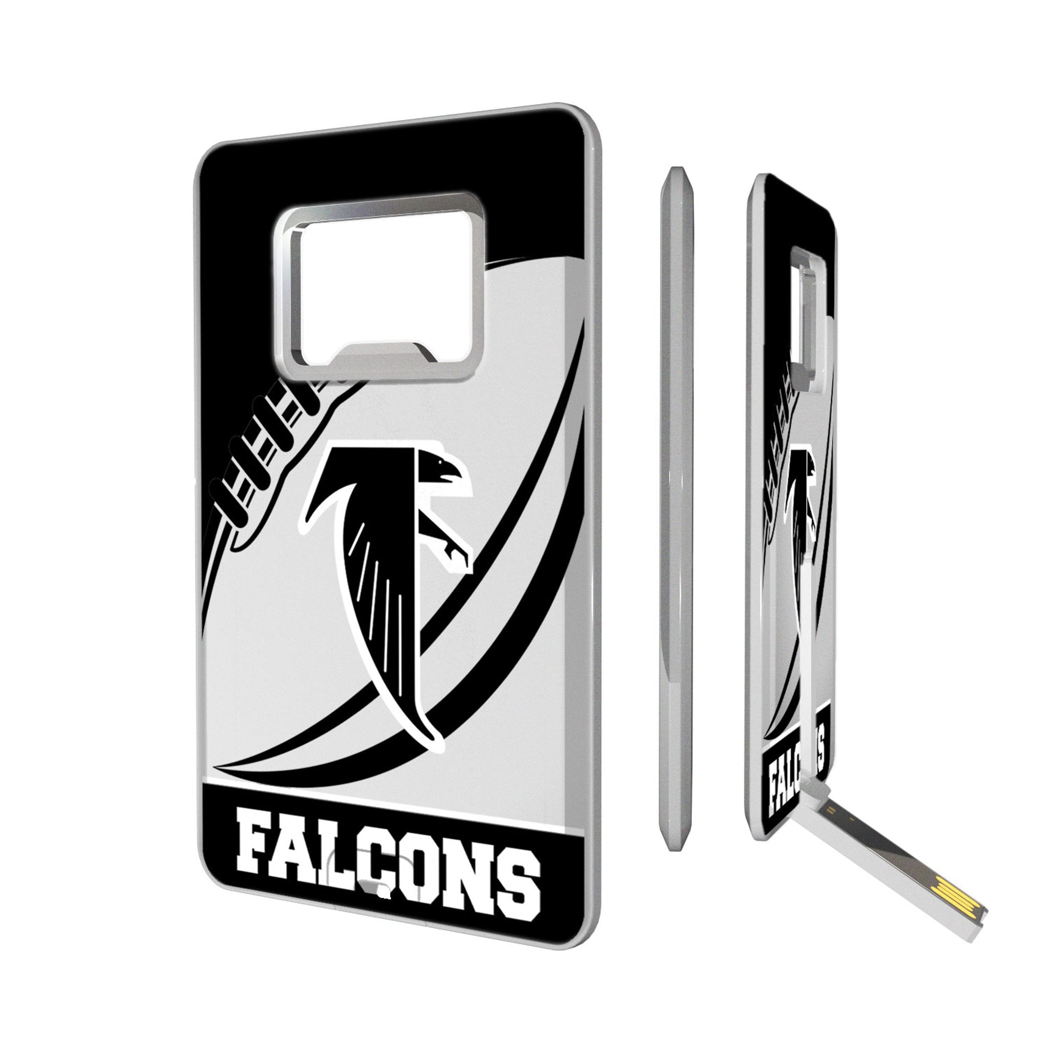 Atlanta Falcons Classic  Passtime Credit Card USB Drive with Bottle Opener 32GB - Sports Gifts, Sports Memorabilia, Sports Collectibles, Fan Shop