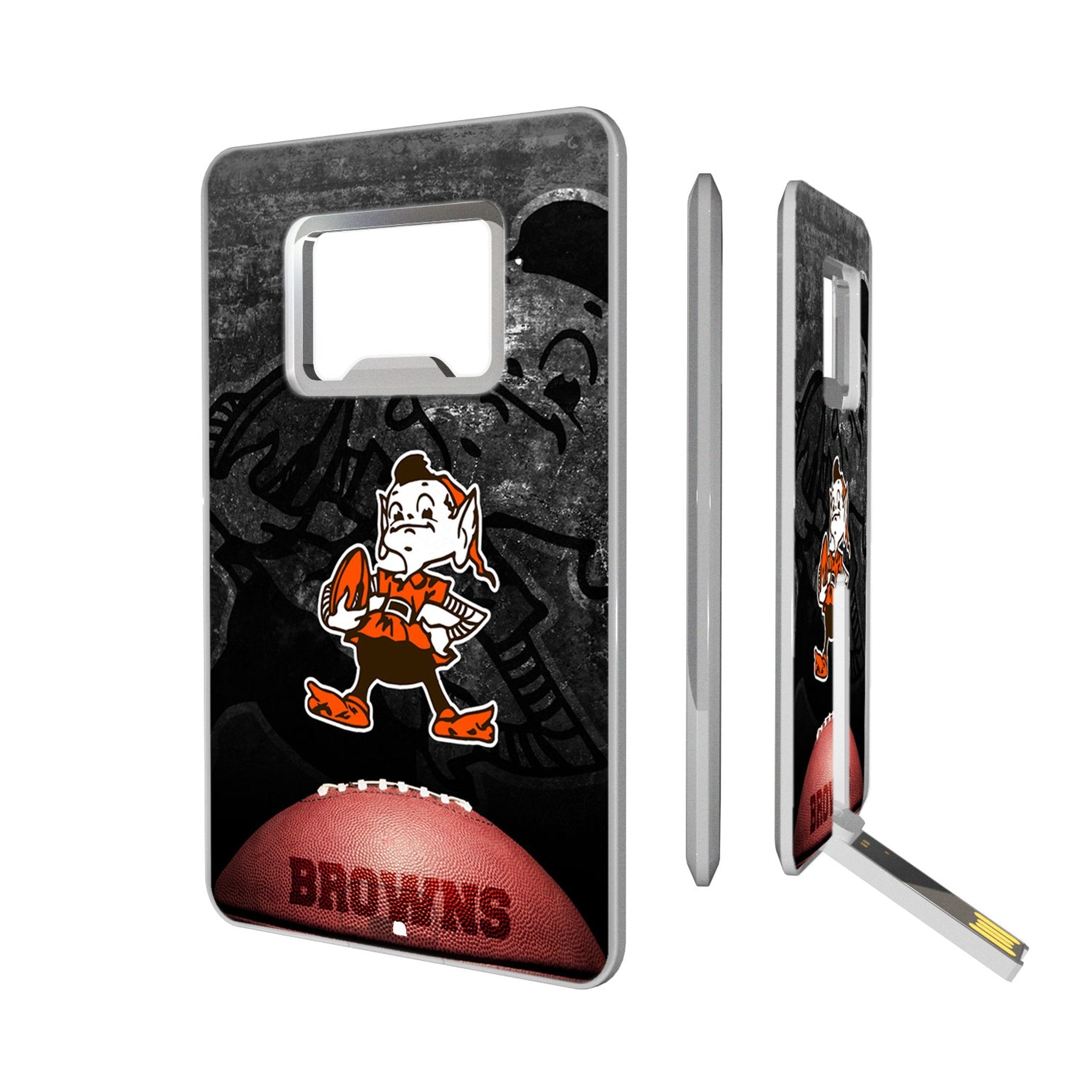 Cleveland Browns Historic Collection Legendary Credit Card USB Drive with Bottle Opener 32GB - Sports Gifts, Sports Memorabilia, Sports Collectibles, Fan Shop