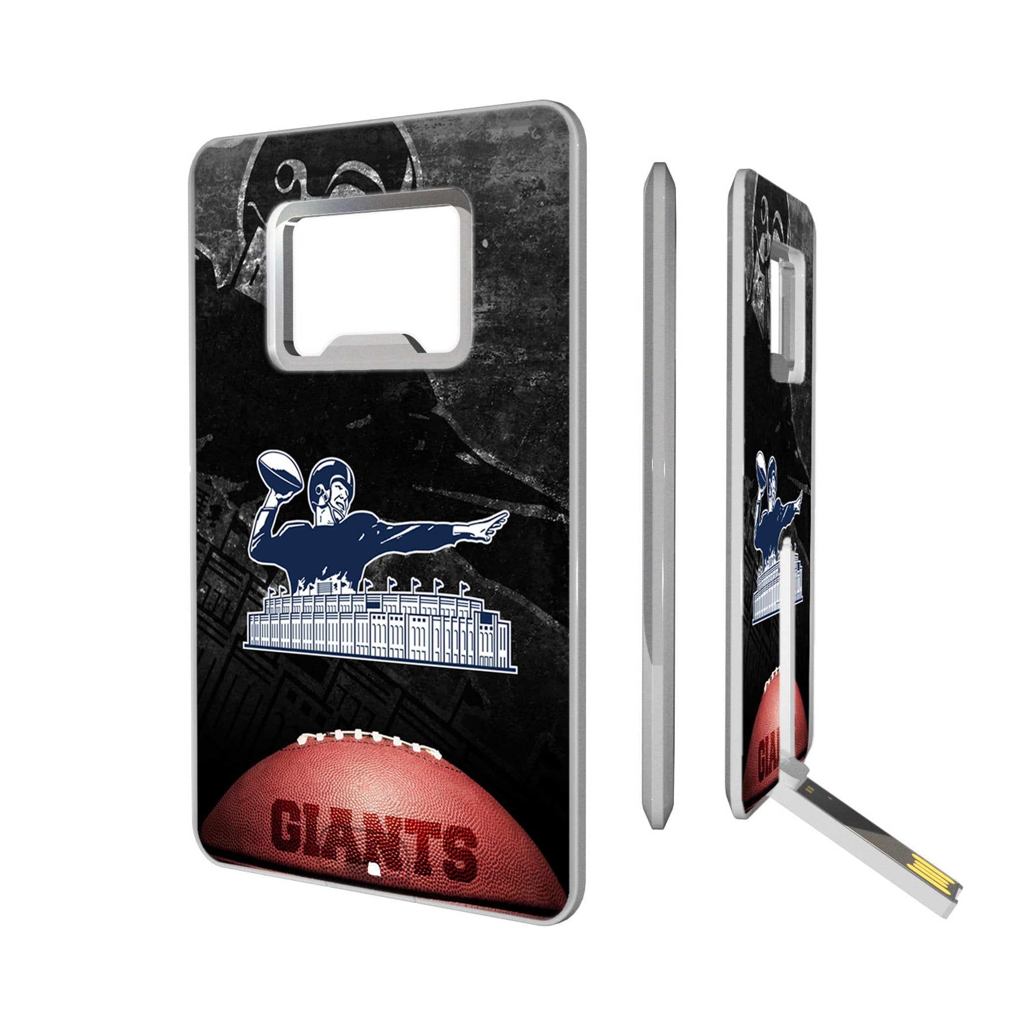 New York Giants 1960-1966 Historic Collection Legendary Credit Card USB Drive with Bottle Opener 32GB - Sports Gifts, Sports Memorabilia, Sports Collectibles, Fan Shop