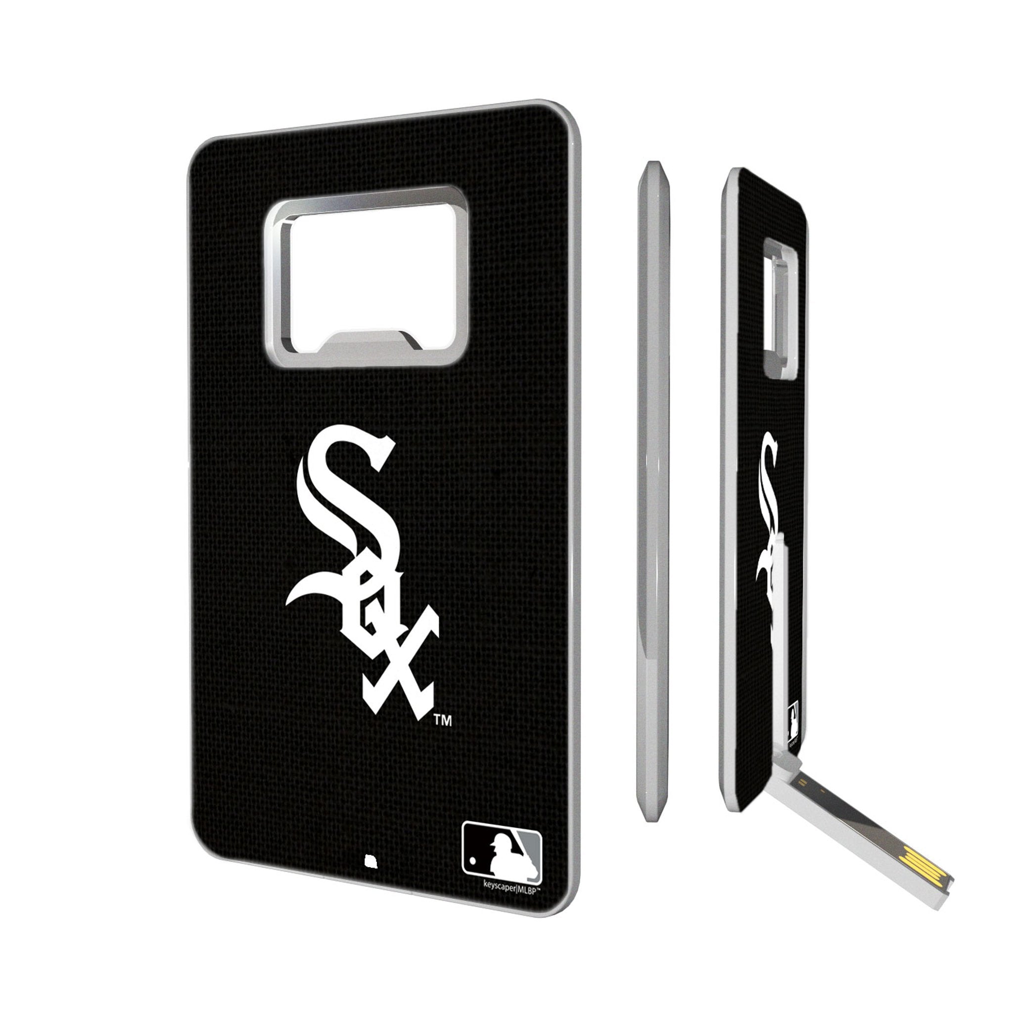 Chicago White Sox Solid Credit Card USB Drive with Bottle Opener 32GB - Sports Gifts, Sports Memorabilia, Sports Collectibles, Fan Shop
