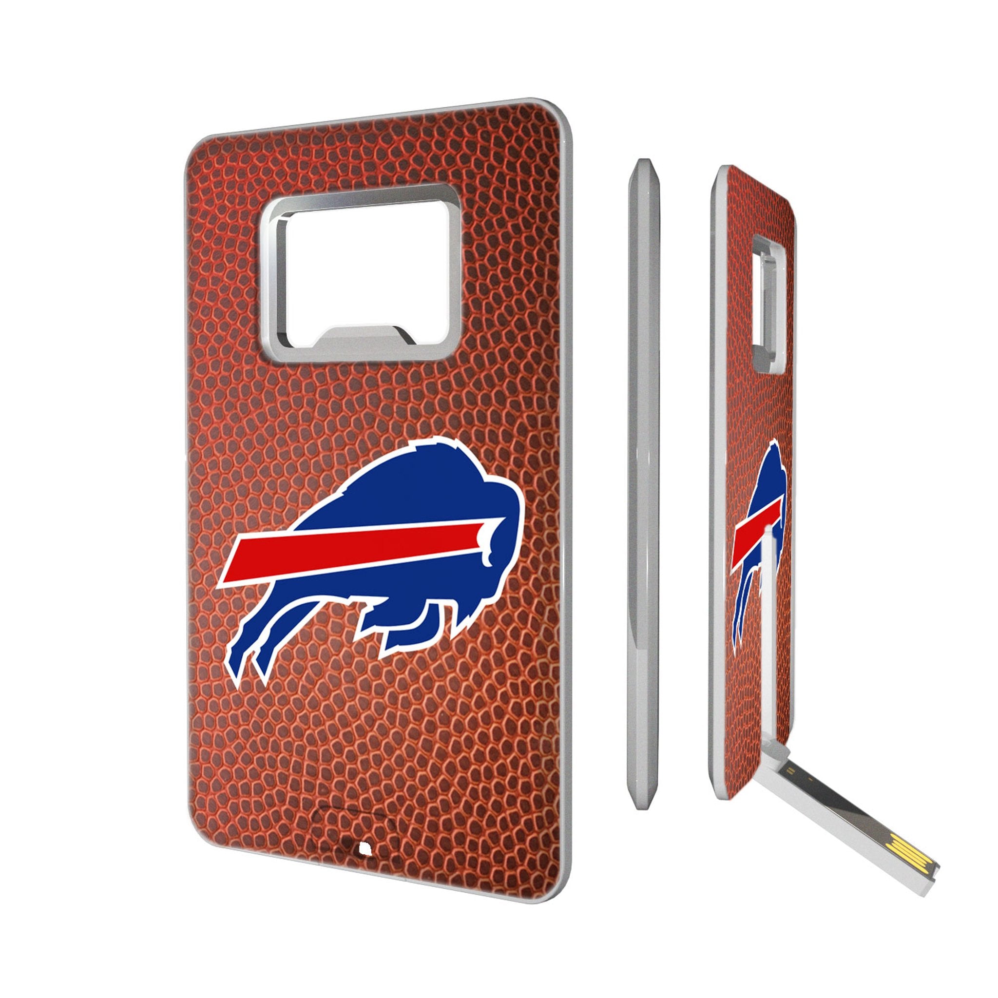 Buffalo Bills Football Credit Card USB Drive with Bottle Opener 32GB - Sports Gifts, Sports Memorabilia, Sports Collectibles, Fan Shop