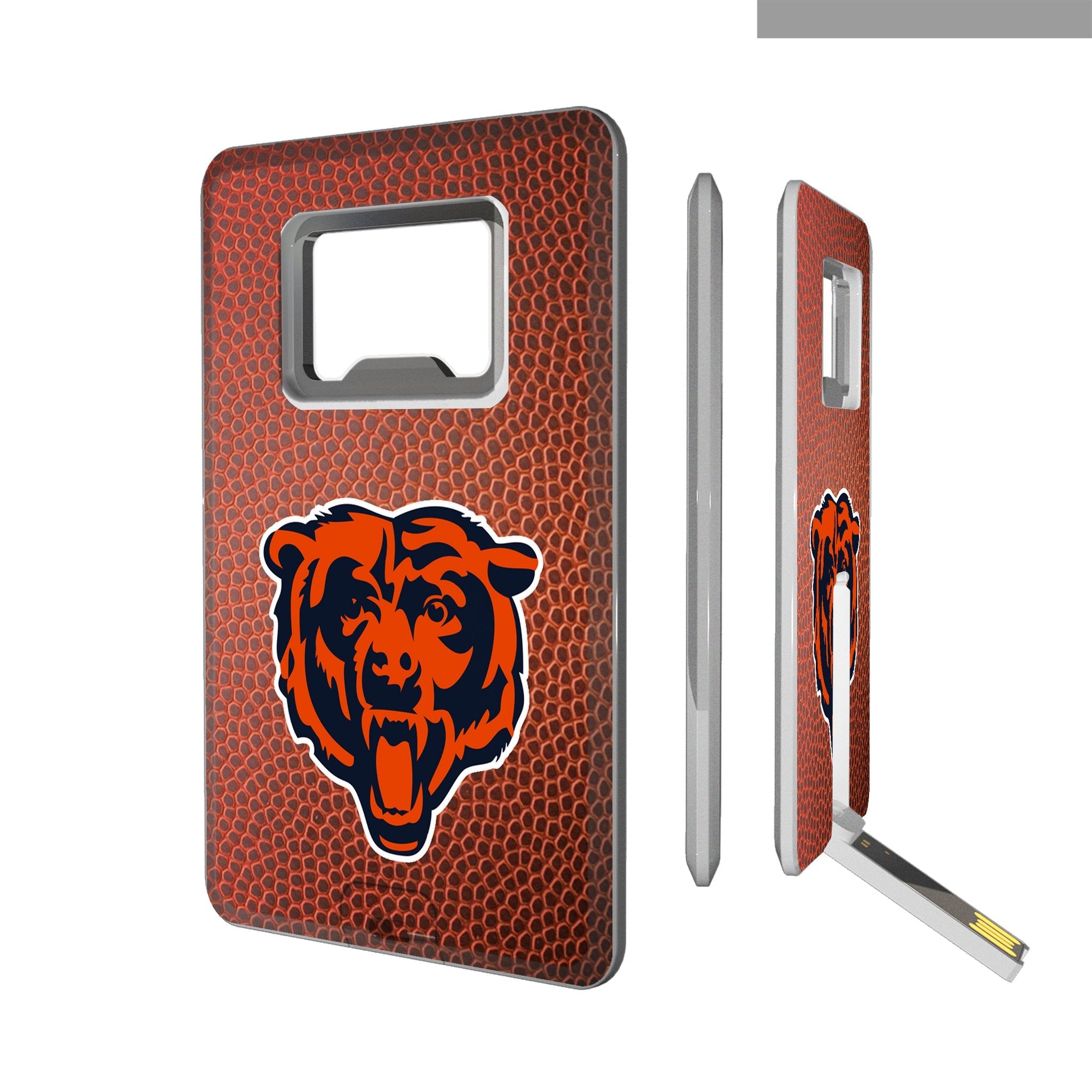 Chicago Bears Football Credit Card USB Drive with Bottle Opener 32GB - Sports Gifts, Sports Memorabilia, Sports Collectibles, Fan Shop