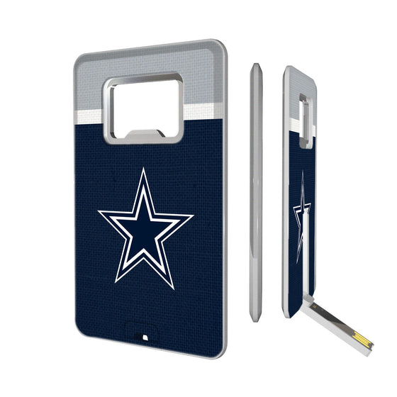 Dallas Cowboys Stripe Credit Card USB Drive with Bottle Opener 16GB-0