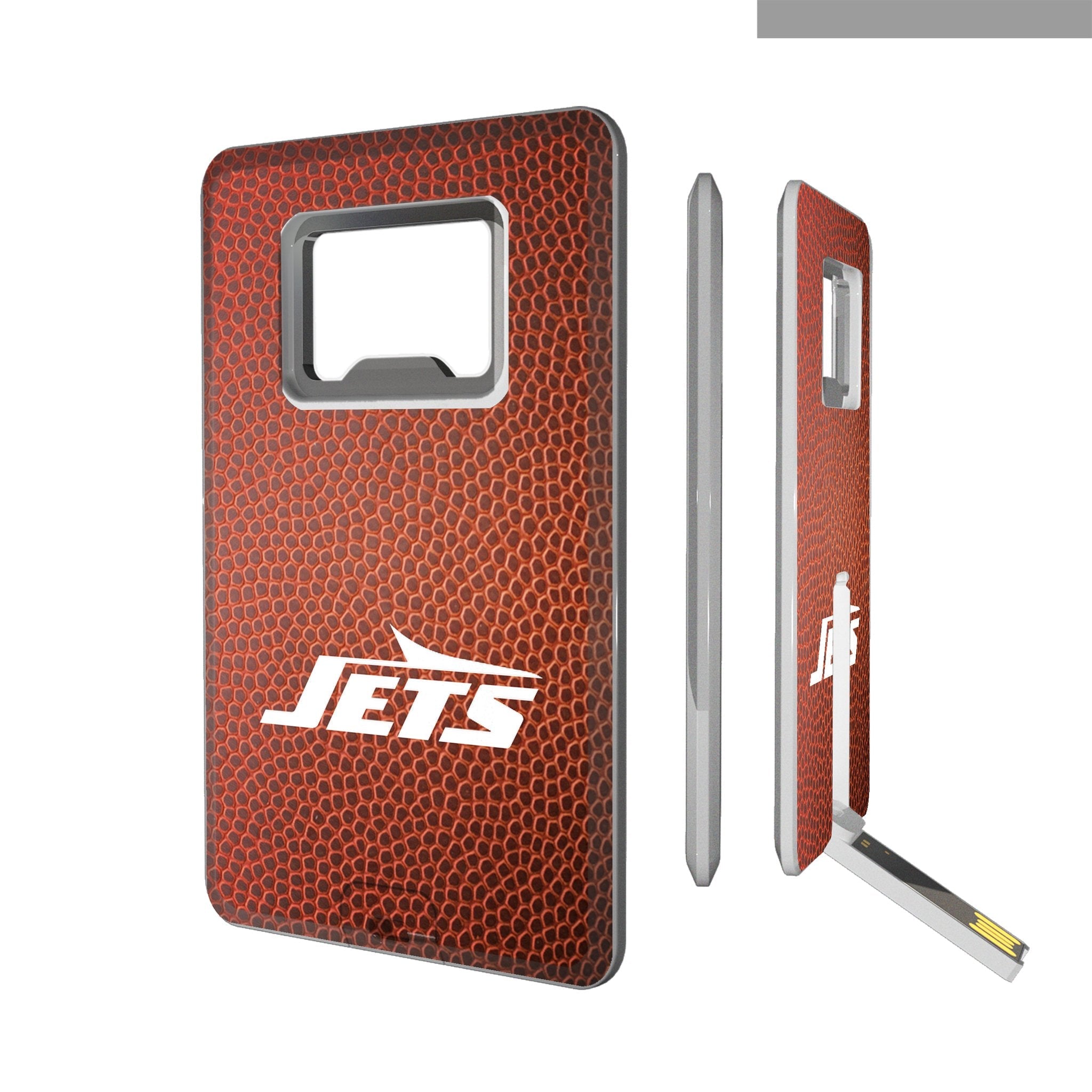New York Jets Football Credit Card USB Drive with Bottle Opener 32GB - Sports Gifts, Sports Memorabilia, Sports Collectibles, Fan Shop