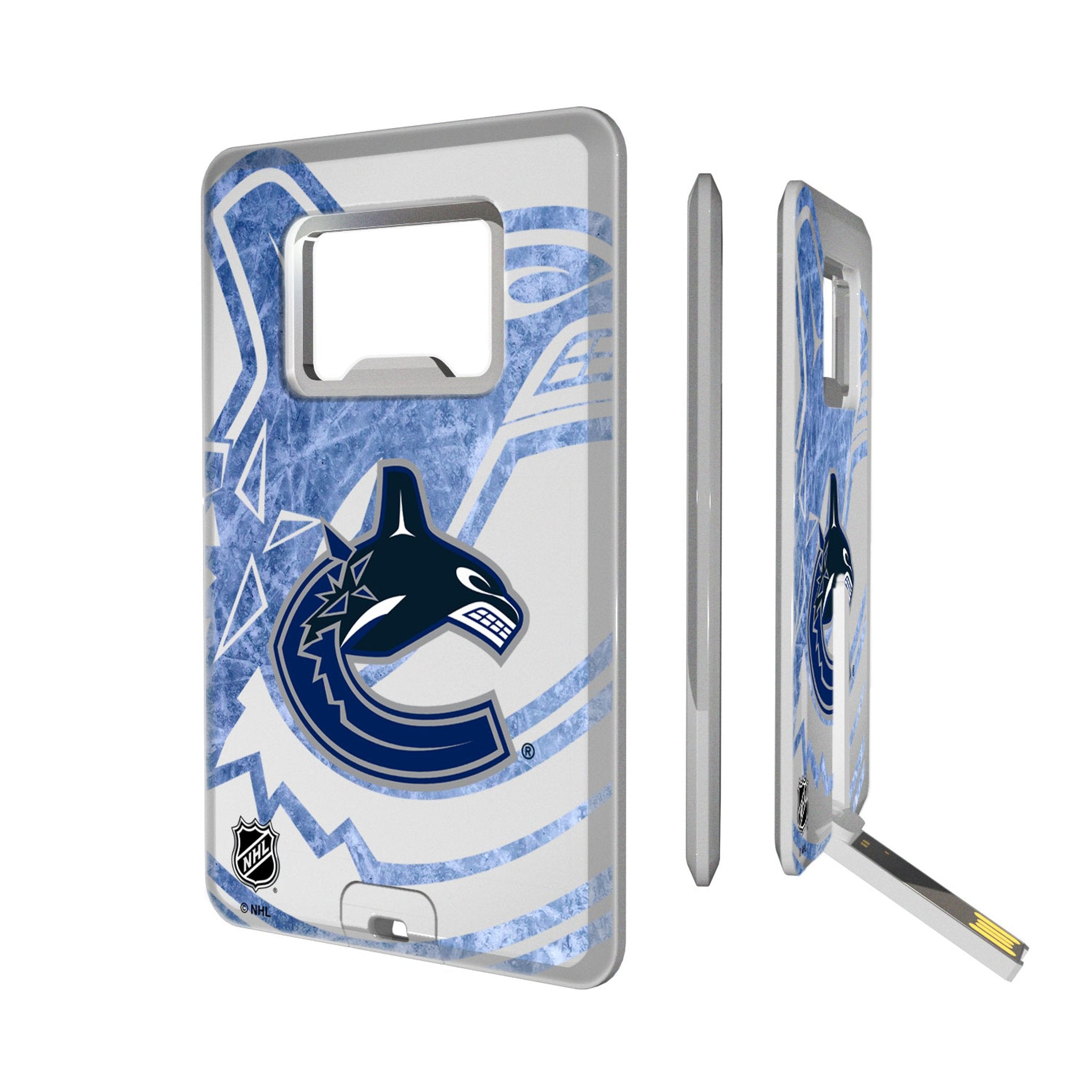 Vancouver Canucks Ice Tilt Credit Card USB Drive with Bottle Opener 32GB - Sports Gifts, Sports Memorabilia, Sports Collectibles, Fan Shop