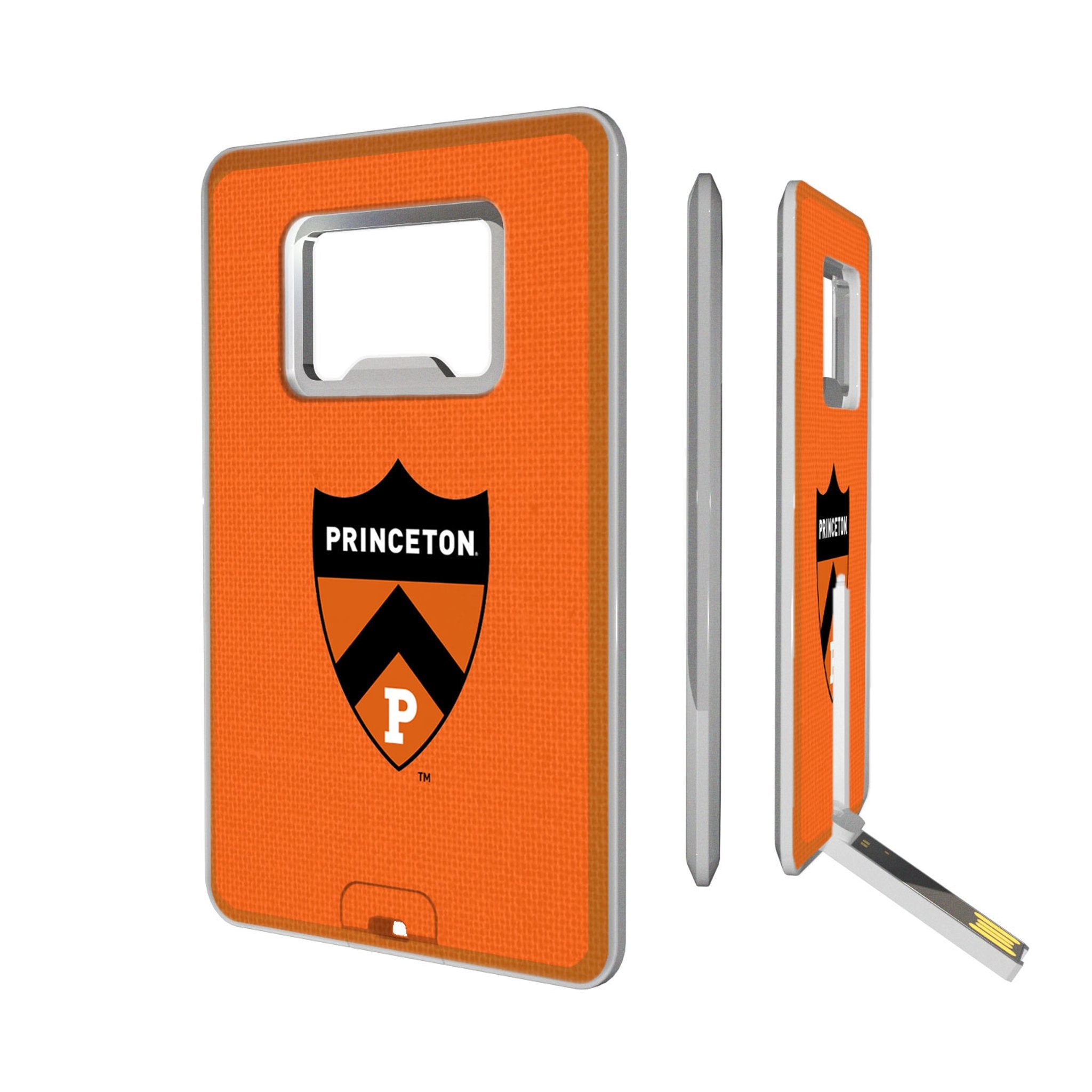 Princeton Tigers Tigers Solid Credit Card USB Drive with Bottle Opener 32GB - Sports Gifts, Sports Memorabilia, Sports Collectibles, Fan Shop