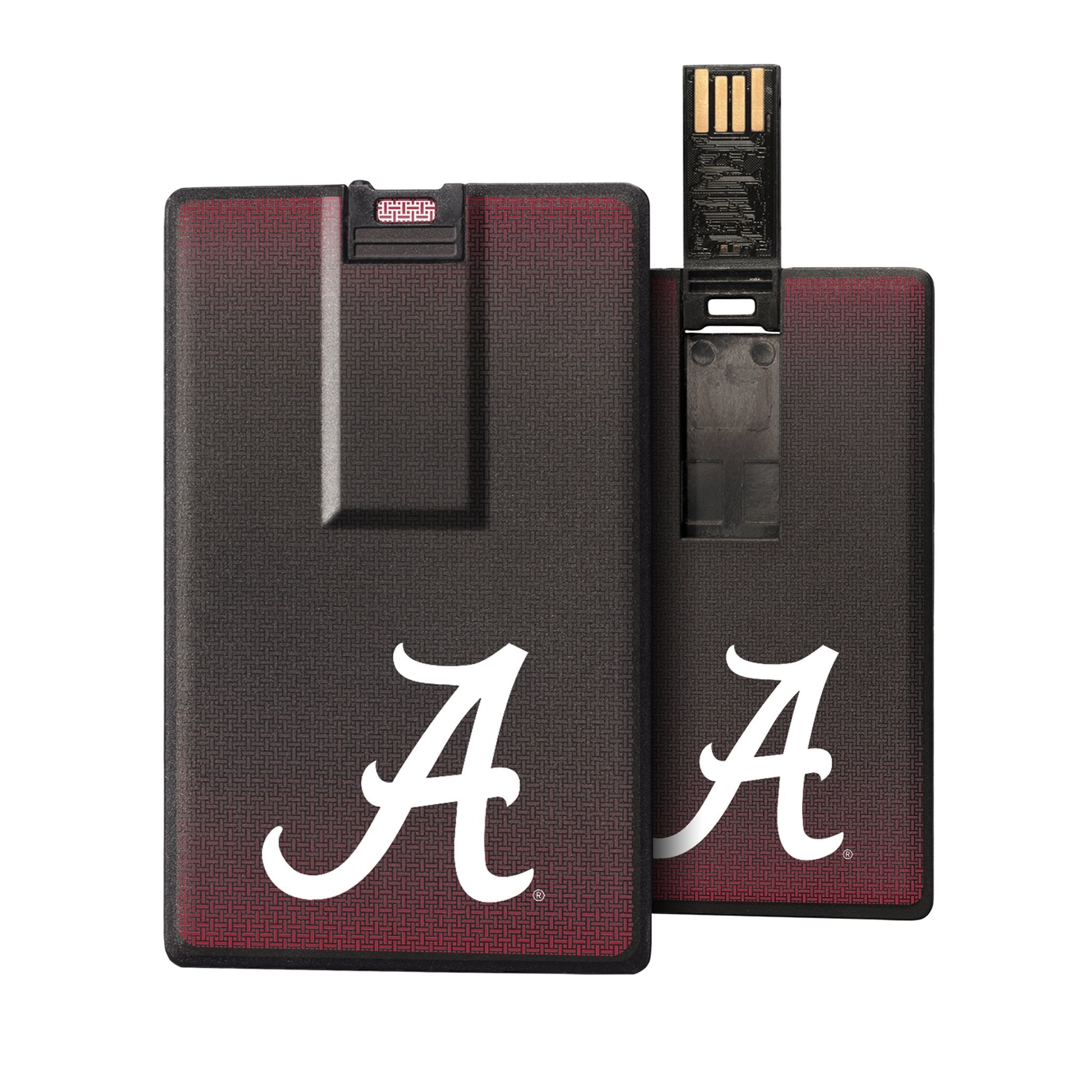 Alabama Crimson Tide Linen Credit Card USB Drive 32GB - Sports Gifts, Sports Memorabilia, Sports Collectibles, Fan Shop