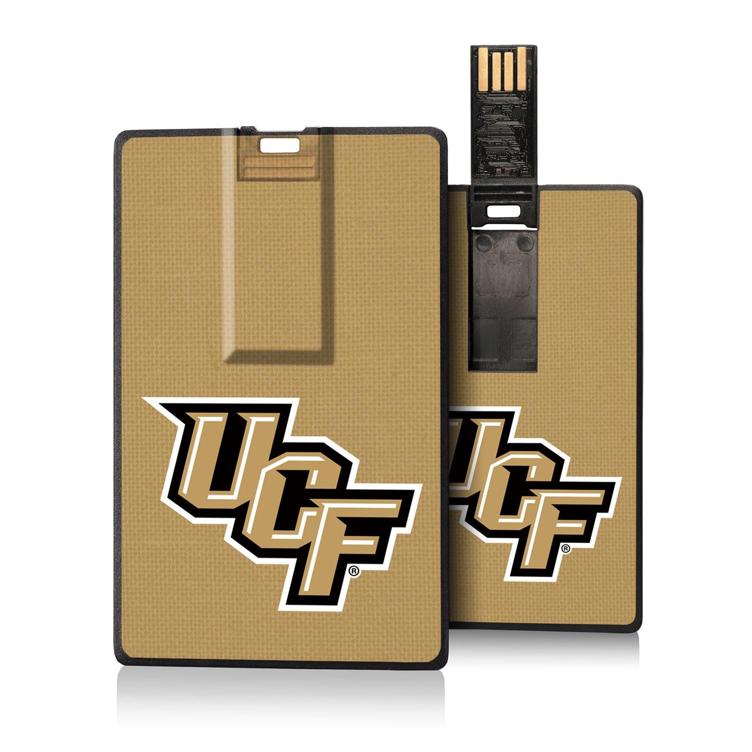 Central Florida Golden Knights Solid Credit Card USB Drive 32GB - Sports Gifts, Sports Memorabilia, Sports Collectibles, Fan Shop