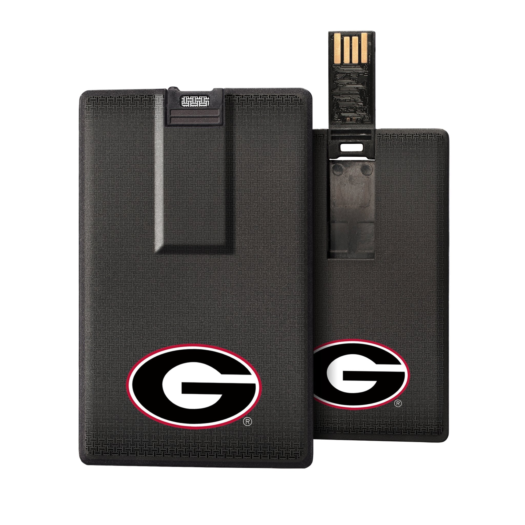University of Georgia Bulldogs Linen Credit Card USB Drive 32GB - Sports Gifts, Sports Memorabilia, Sports Collectibles, Fan Shop