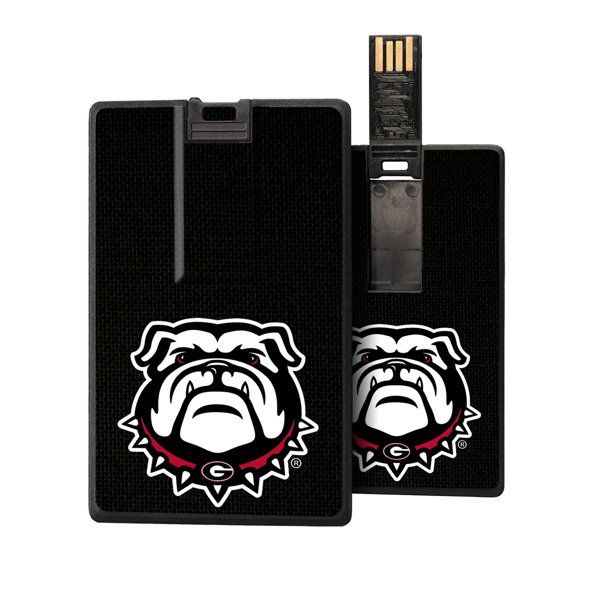 University of Georgia Bulldogs Uga Solid Credit Card USB Drive 32GB - Sports Gifts, Sports Memorabilia, Sports Collectibles, Fan Shop