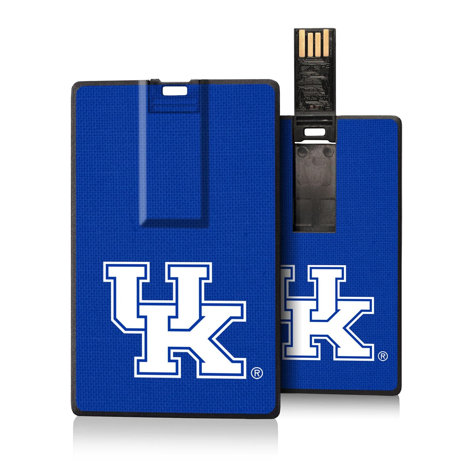 Kentucky Wildcats Solid Credit Card USB Drive 32GB - Sports Gifts, Sports Memorabilia, Sports Collectibles, Fan Shop