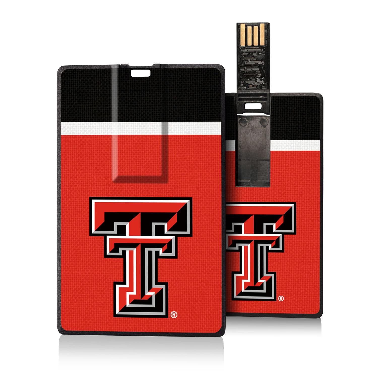 Texas Tech Red Raiders Stripe Credit Card USB Drive 32GB - Sports Gifts, Sports Memorabilia, Sports Collectibles, Fan Shop