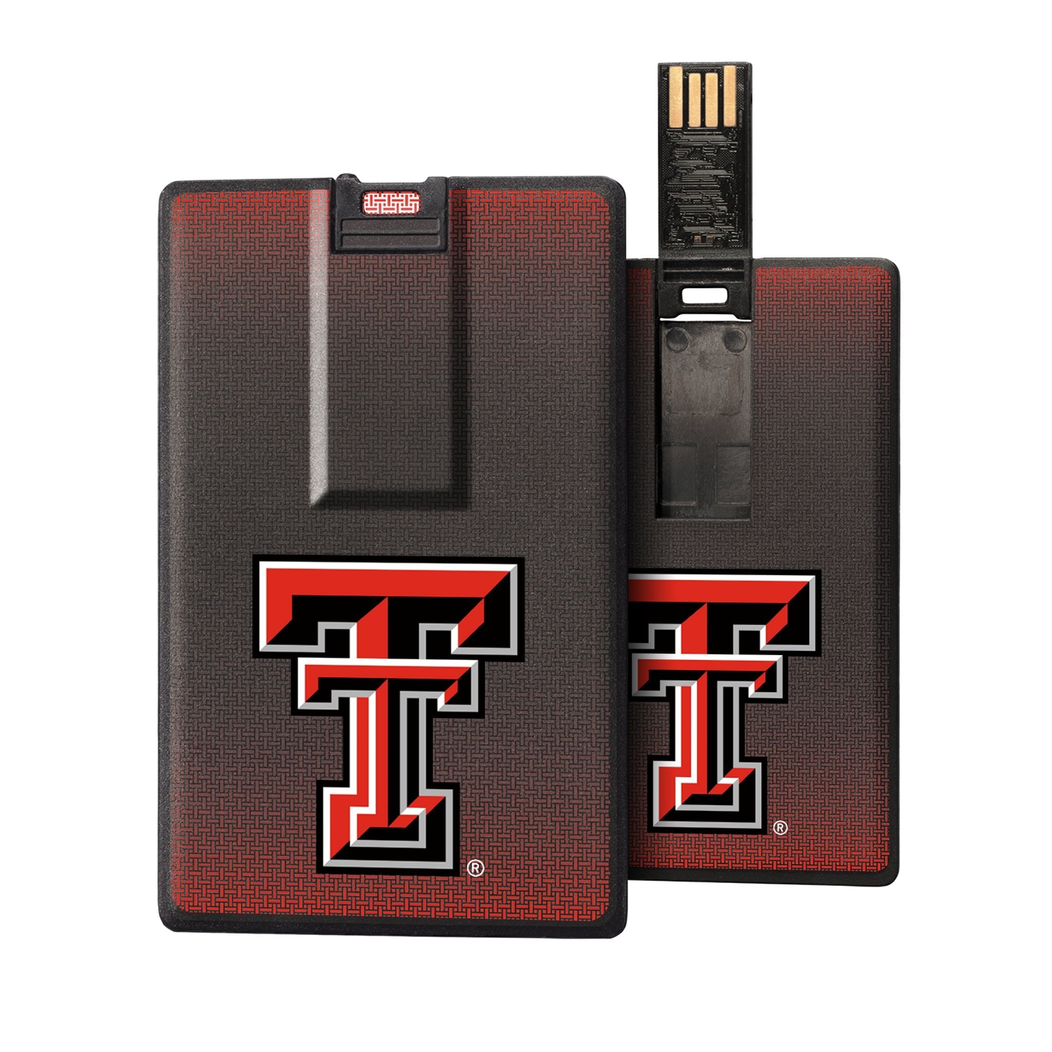 Texas Tech Red Raiders Linen Credit Card USB Drive 32GB - Sports Gifts, Sports Memorabilia, Sports Collectibles, Fan Shop