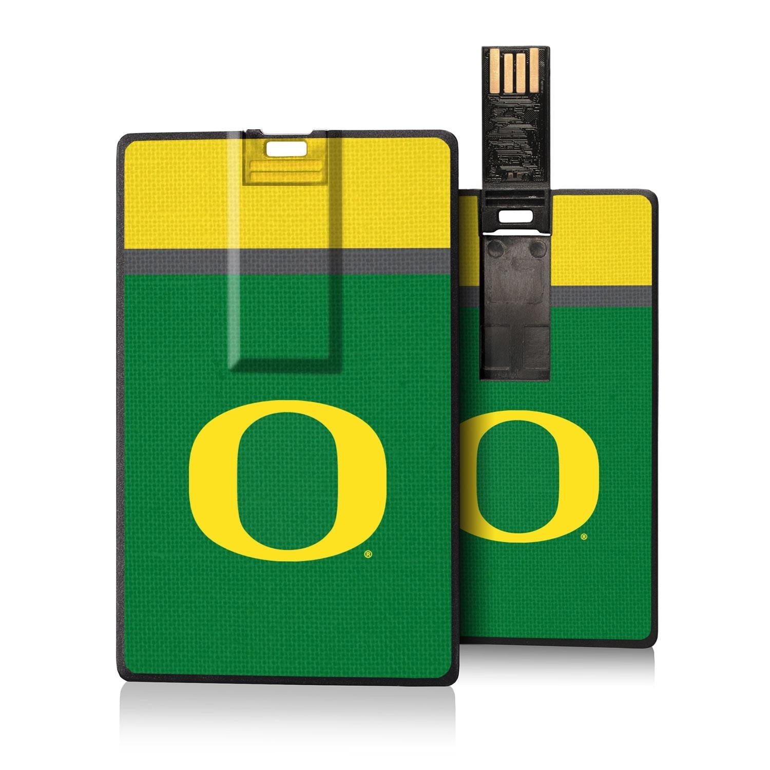 Oregon Ducks Stripe Credit Card USB Drive 32GB - Sports Gifts, Sports Memorabilia, Sports Collectibles, Fan Shop