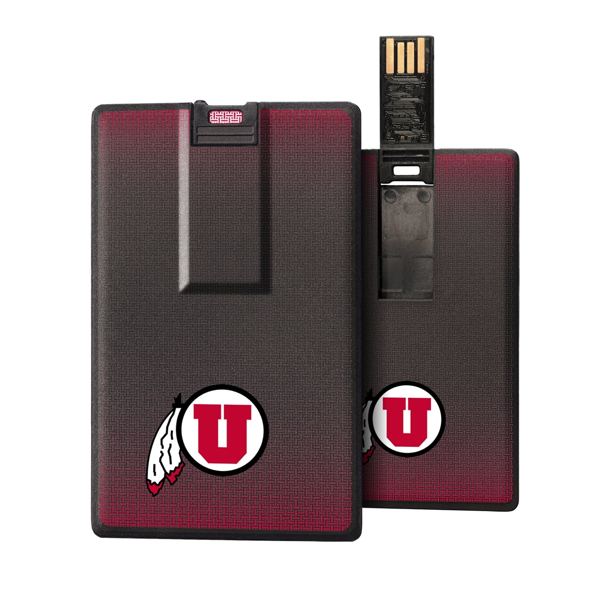 Utah Utes Linen Credit Card USB Drive 32GB - Sports Gifts, Sports Memorabilia, Sports Collectibles, Fan Shop