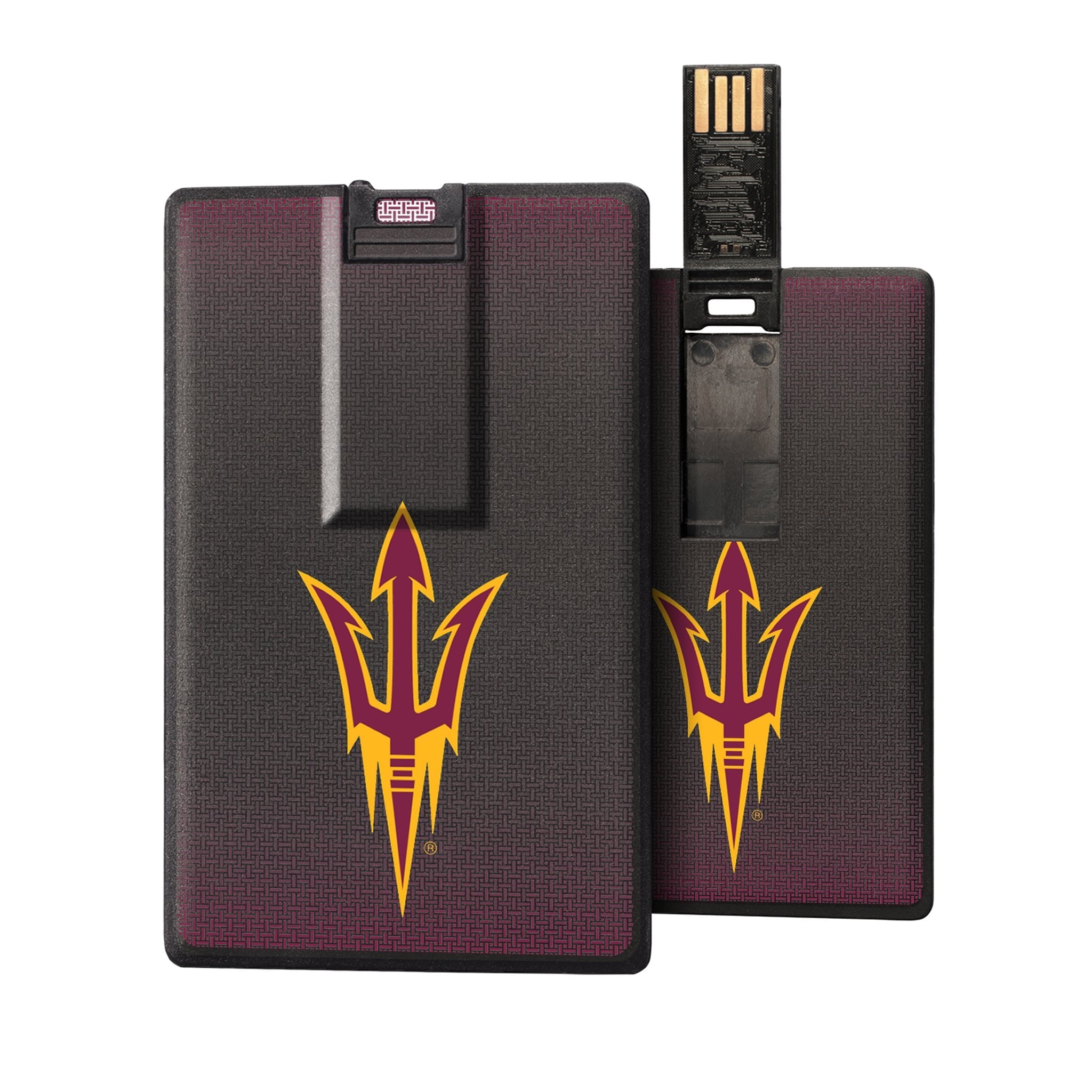 Arizona State University Sun Devils Linen Credit Card USB Drive 32GB - Sports Gifts, Sports Memorabilia, Sports Collectibles, Fan Shop