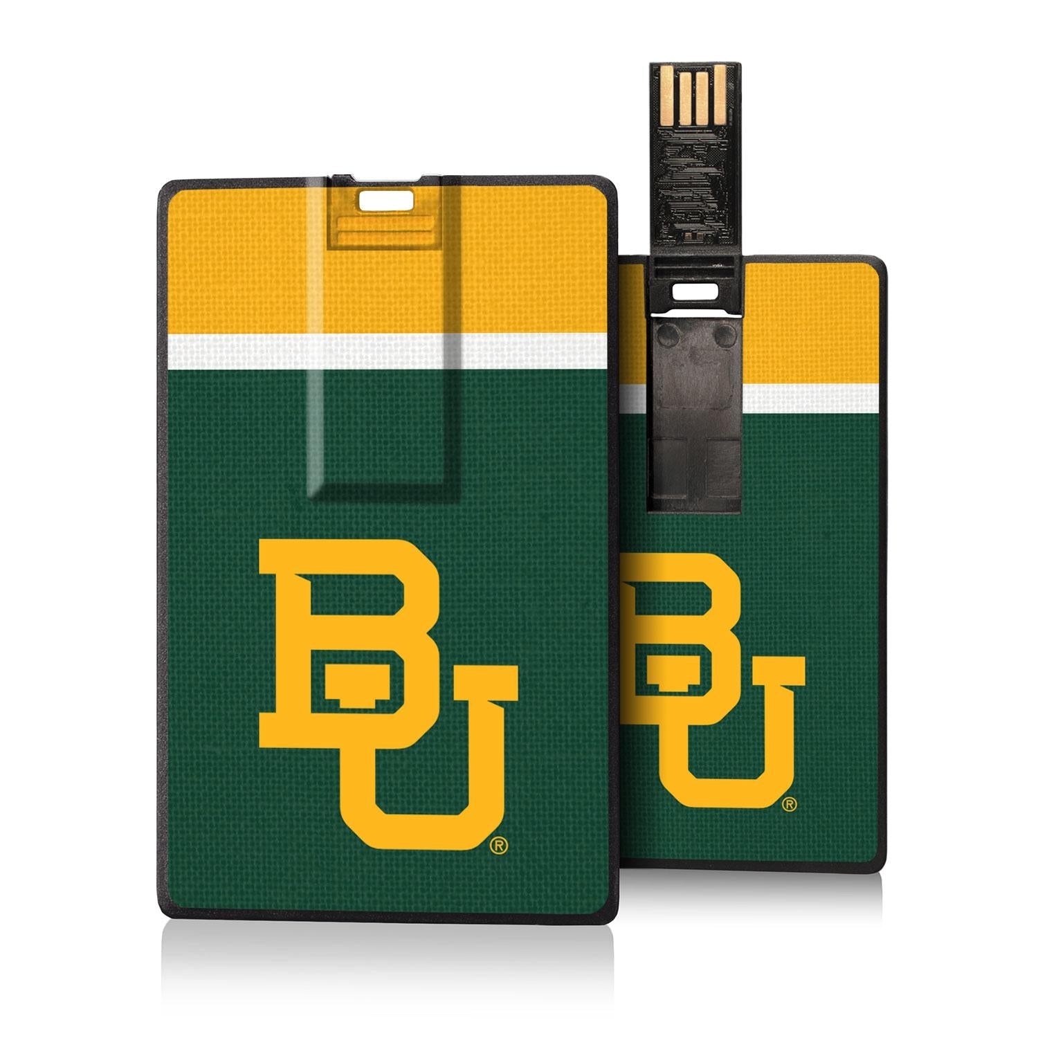 Baylor Bears Stripe Credit Card USB Drive 32GB - Sports Gifts, Sports Memorabilia, Sports Collectibles, Fan Shop