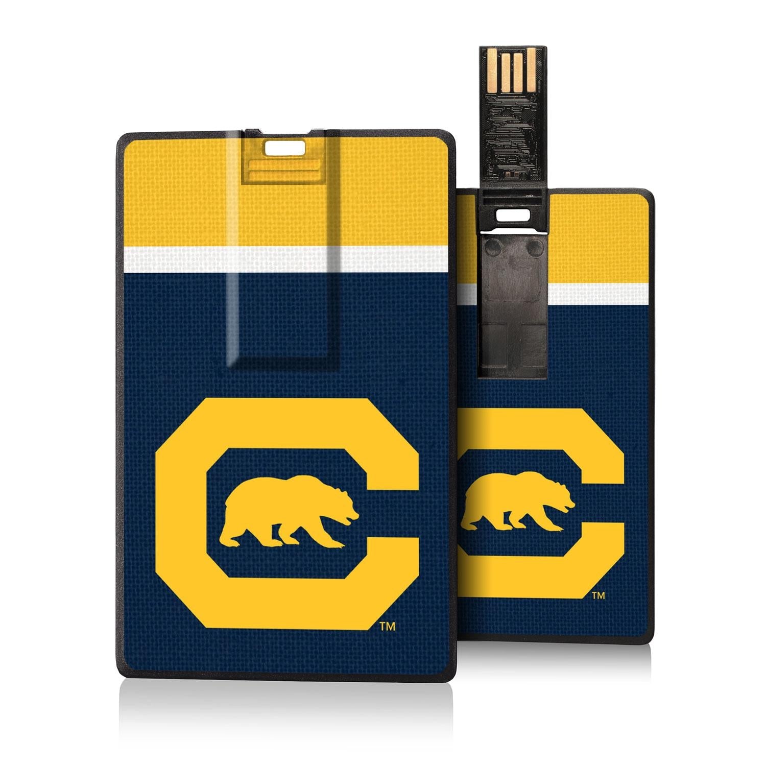 California Golden Bears Stripe Credit Card USB Drive 32GB - Sports Gifts, Sports Memorabilia, Sports Collectibles, Fan Shop