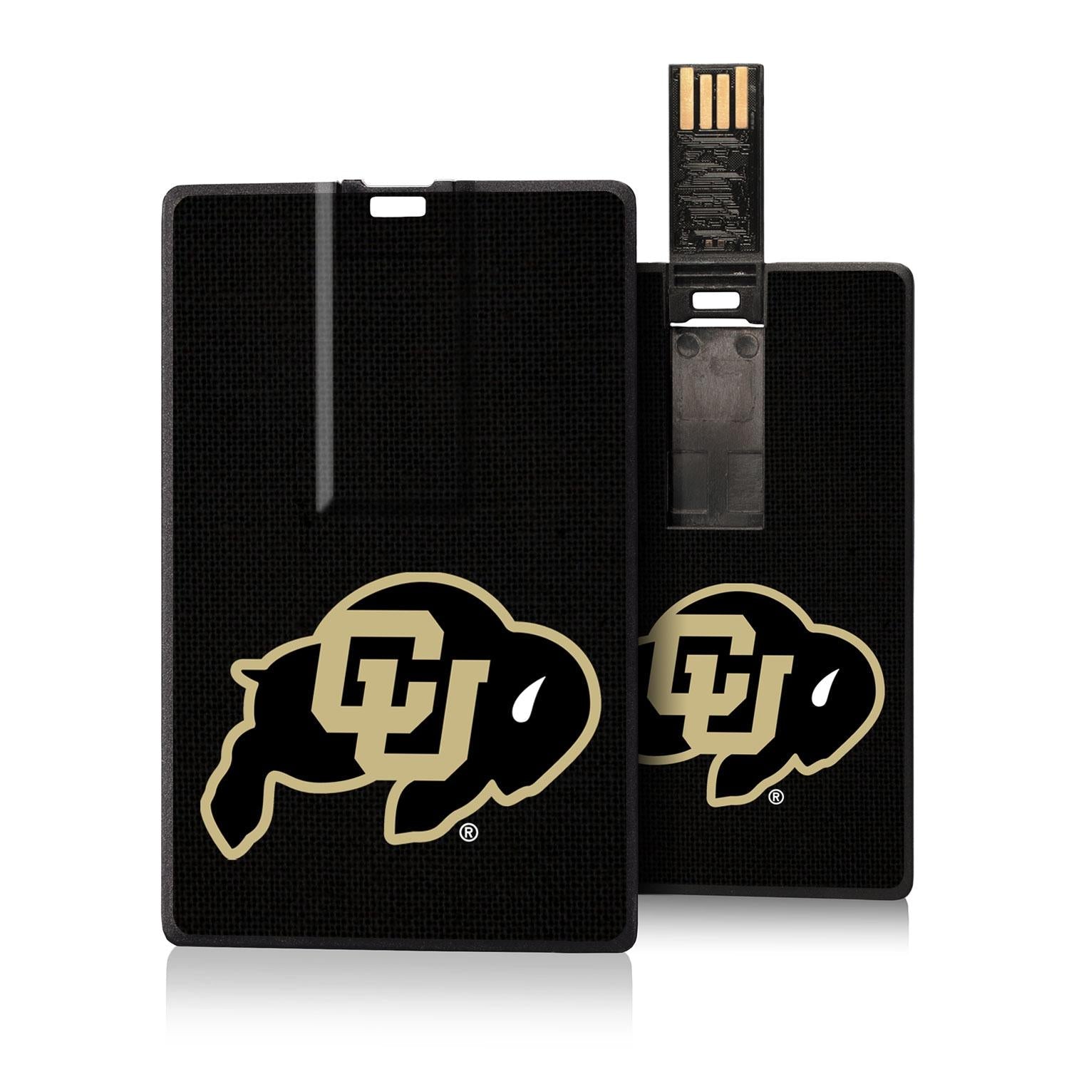 Colorado Buffaloes Solid Credit Card USB Drive 32GB - Sports Gifts, Sports Memorabilia, Sports Collectibles, Fan Shop
