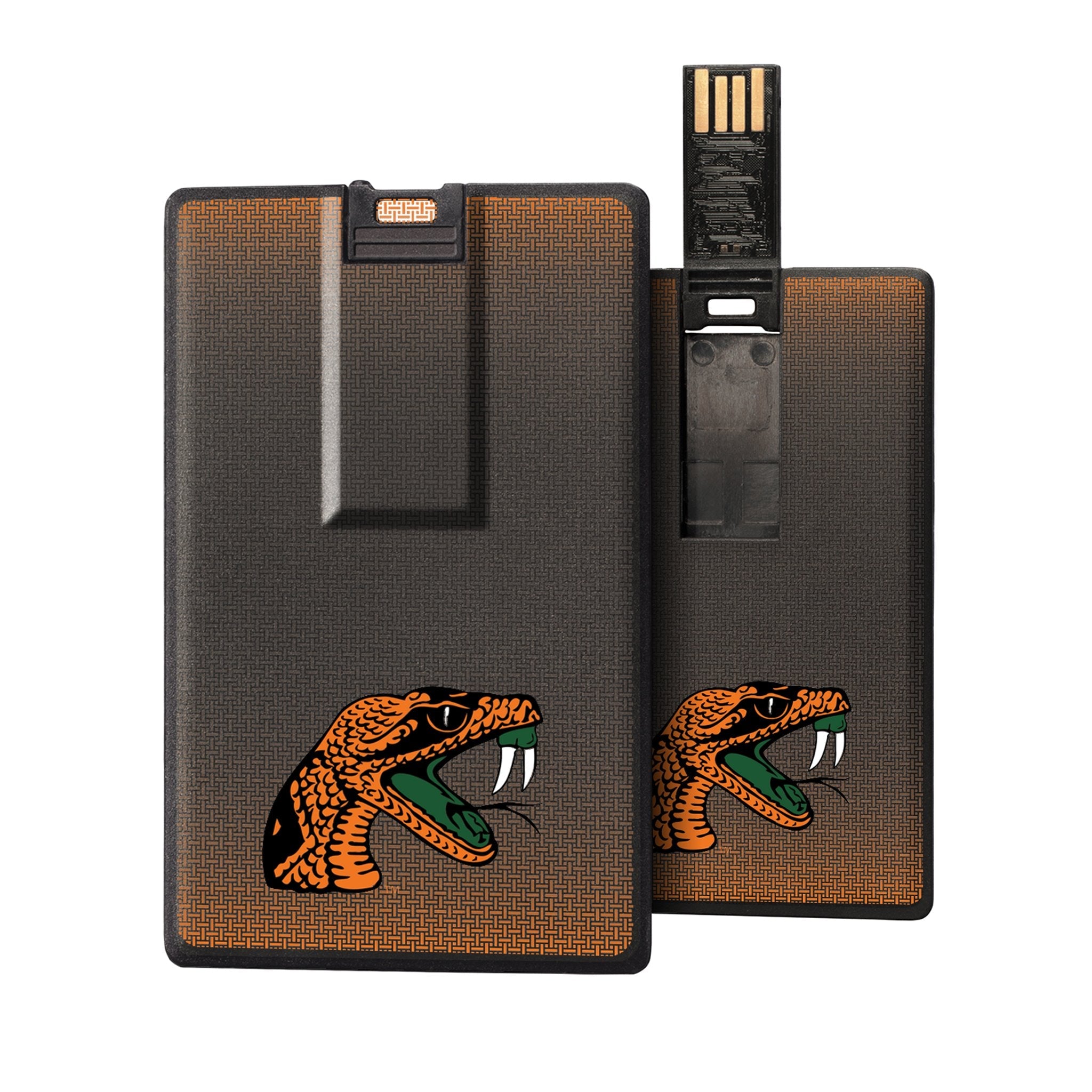 Florida A&M Rattlers Linen Credit Card USB Drive 32GB - Sports Gifts, Sports Memorabilia, Sports Collectibles, Fan Shop