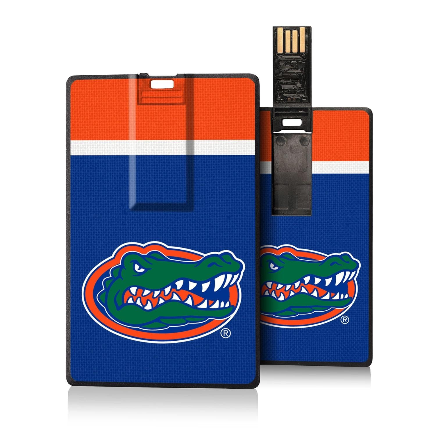 Florida Gators Stripe Credit Card USB Drive 32GB - Sports Gifts, Sports Memorabilia, Sports Collectibles, Fan Shop