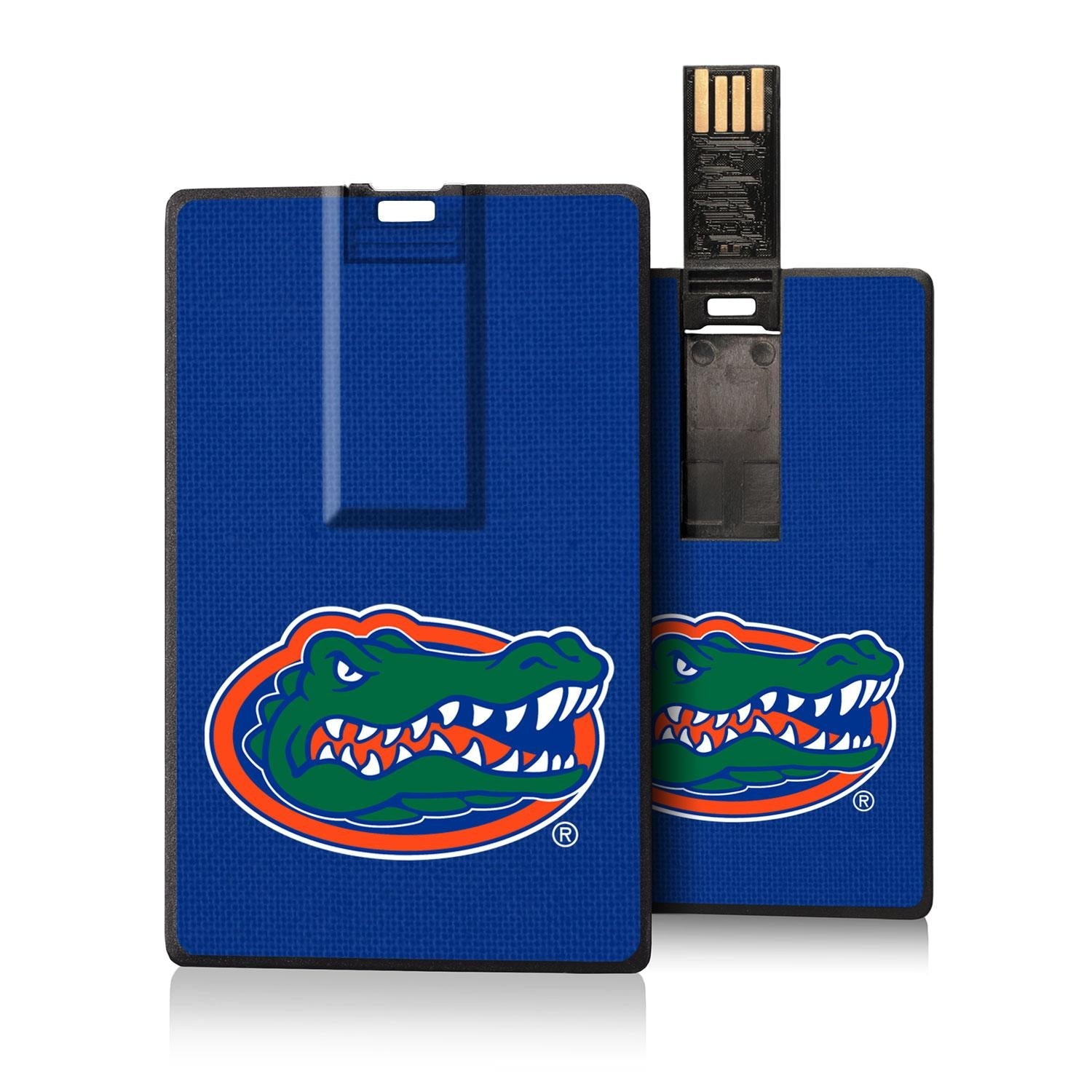 Florida Gators Solid Credit Card USB Drive 32GB - Sports Gifts, Sports Memorabilia, Sports Collectibles, Fan Shop