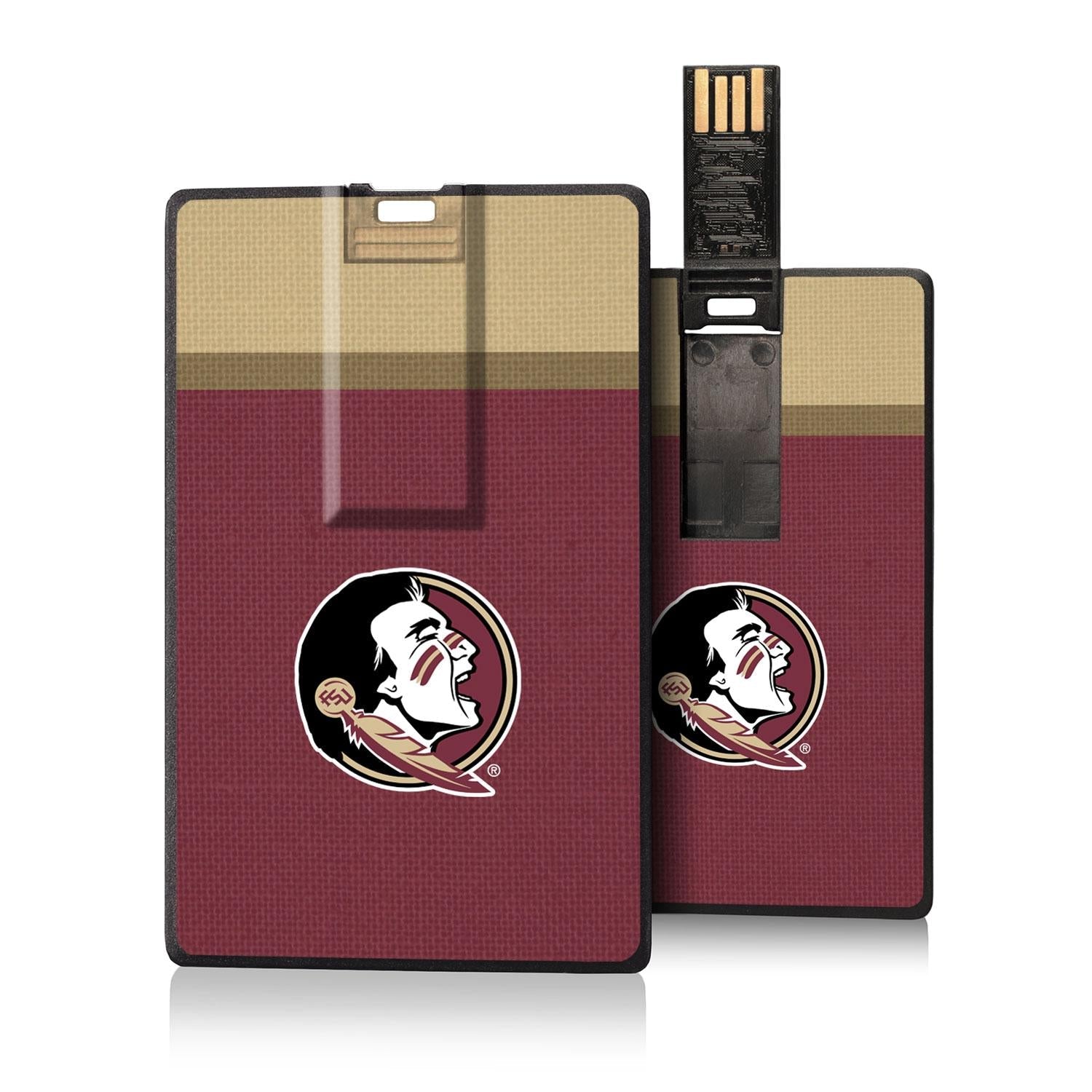 Florida State Seminoles Stripe Credit Card USB Drive 32GB - Sports Gifts, Sports Memorabilia, Sports Collectibles, Fan Shop