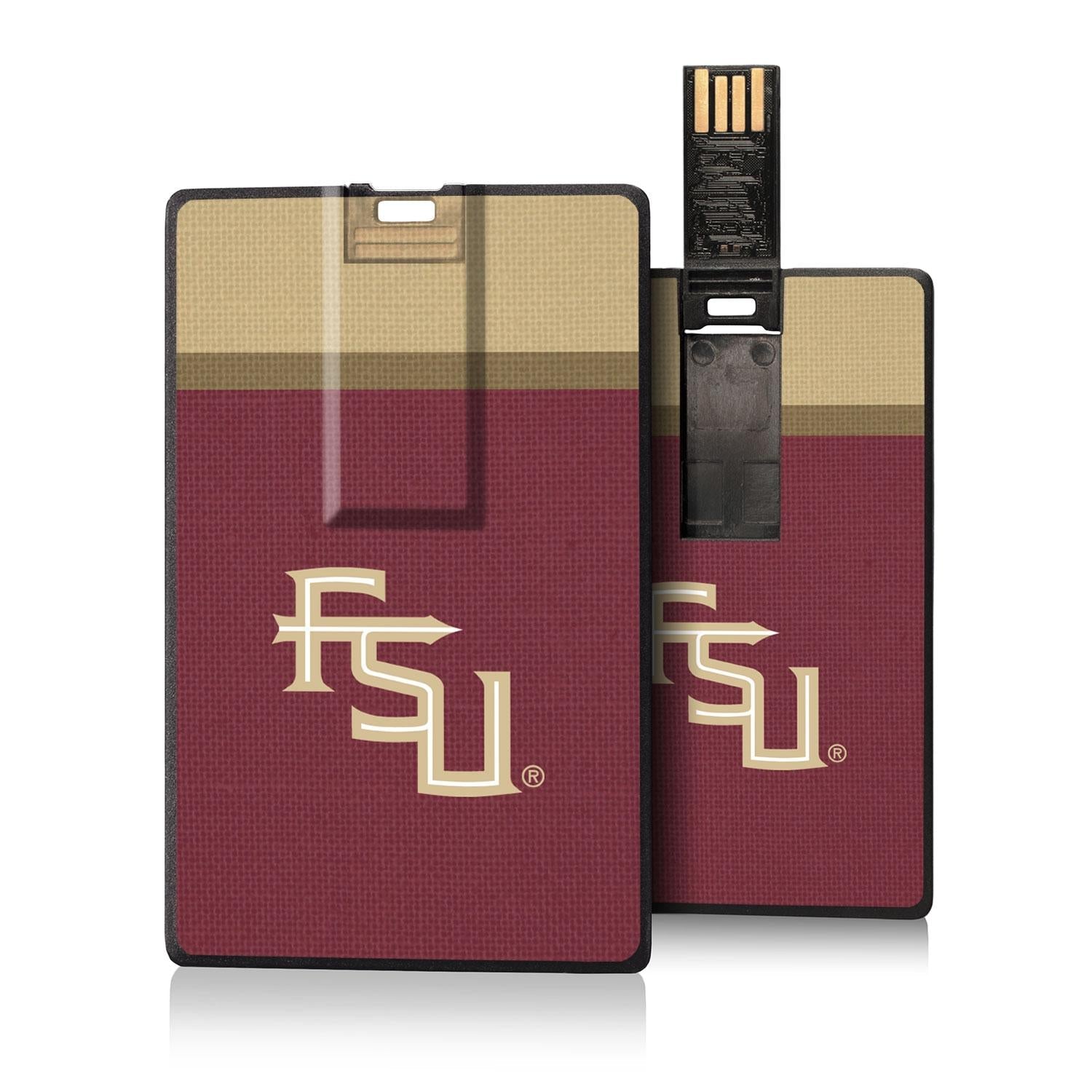 Florida State Seminoles Stripe Credit Card USB Drive 32GB - Sports Gifts, Sports Memorabilia, Sports Collectibles, Fan Shop