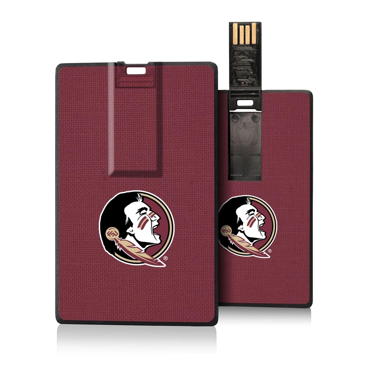 Florida State Seminoles Solid Credit Card USB Drive 32GB - Sports Gifts, Sports Memorabilia, Sports Collectibles, Fan Shop