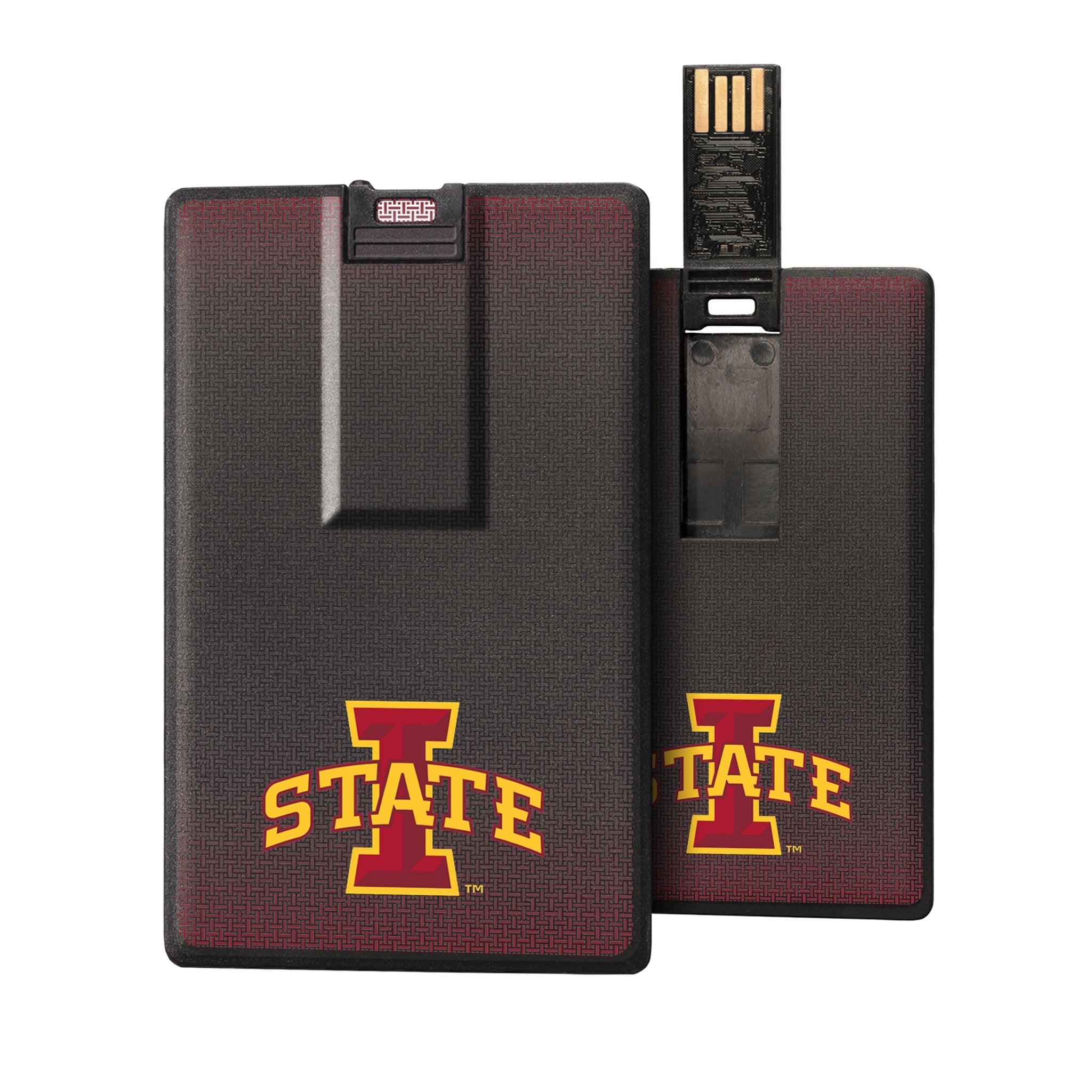 Iowa State Cyclones Linen Credit Card USB Drive 32GB - Sports Gifts, Sports Memorabilia, Sports Collectibles, Fan Shop