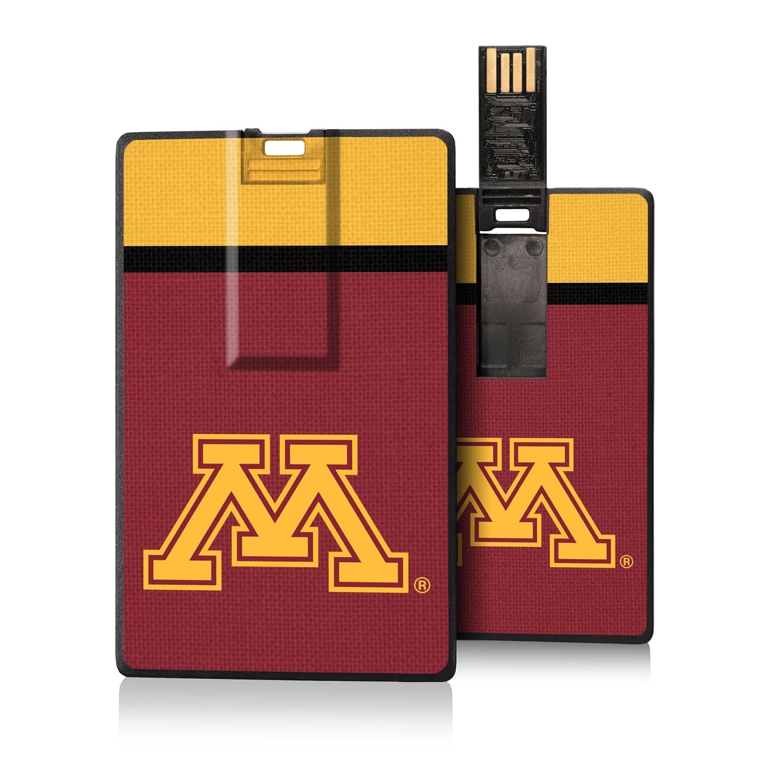 Minnesota Golden Gophers Stripe Credit Card USB Drive 32GB - Sports Gifts, Sports Memorabilia, Sports Collectibles, Fan Shop