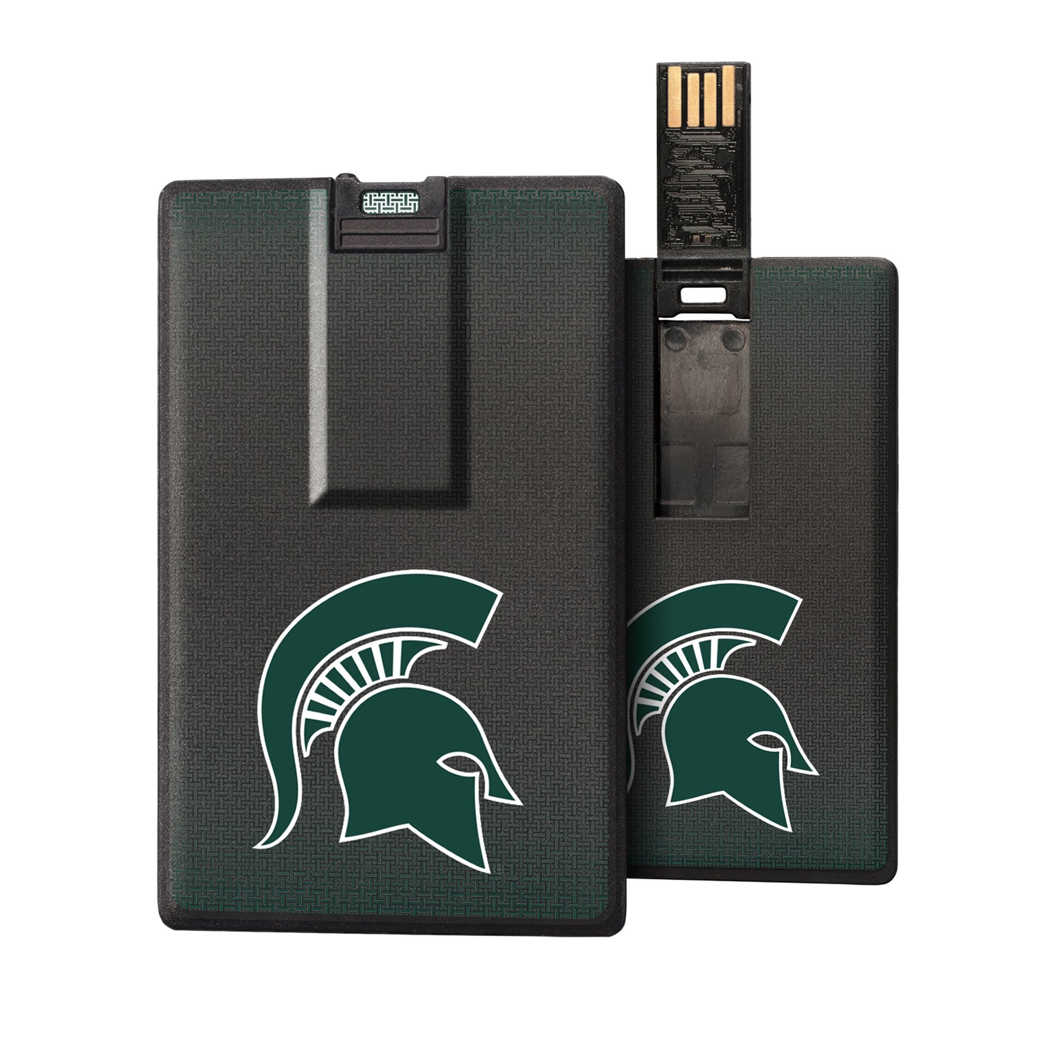 Michigan State Spartans Linen Credit Card USB Drive 32GB - Sports Gifts, Sports Memorabilia, Sports Collectibles, Fan Shop