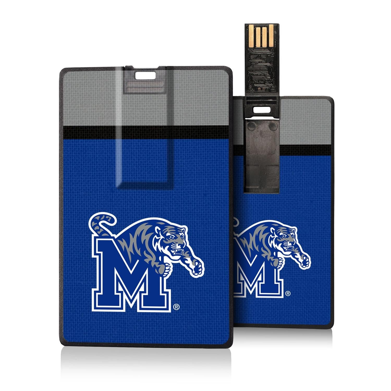 Memphis Tigers Stripe Credit Card USB Drive 32GB - Sports Gifts, Sports Memorabilia, Sports Collectibles, Fan Shop