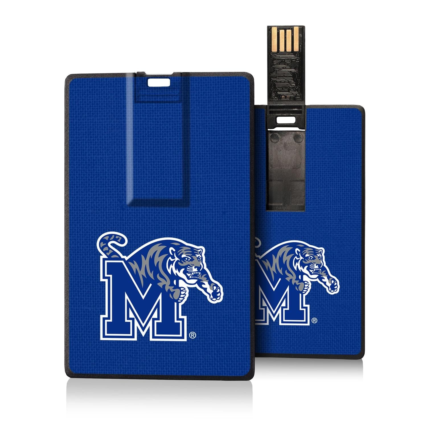 Memphis Tigers Solid Credit Card USB Drive 32GB - Sports Gifts, Sports Memorabilia, Sports Collectibles, Fan Shop