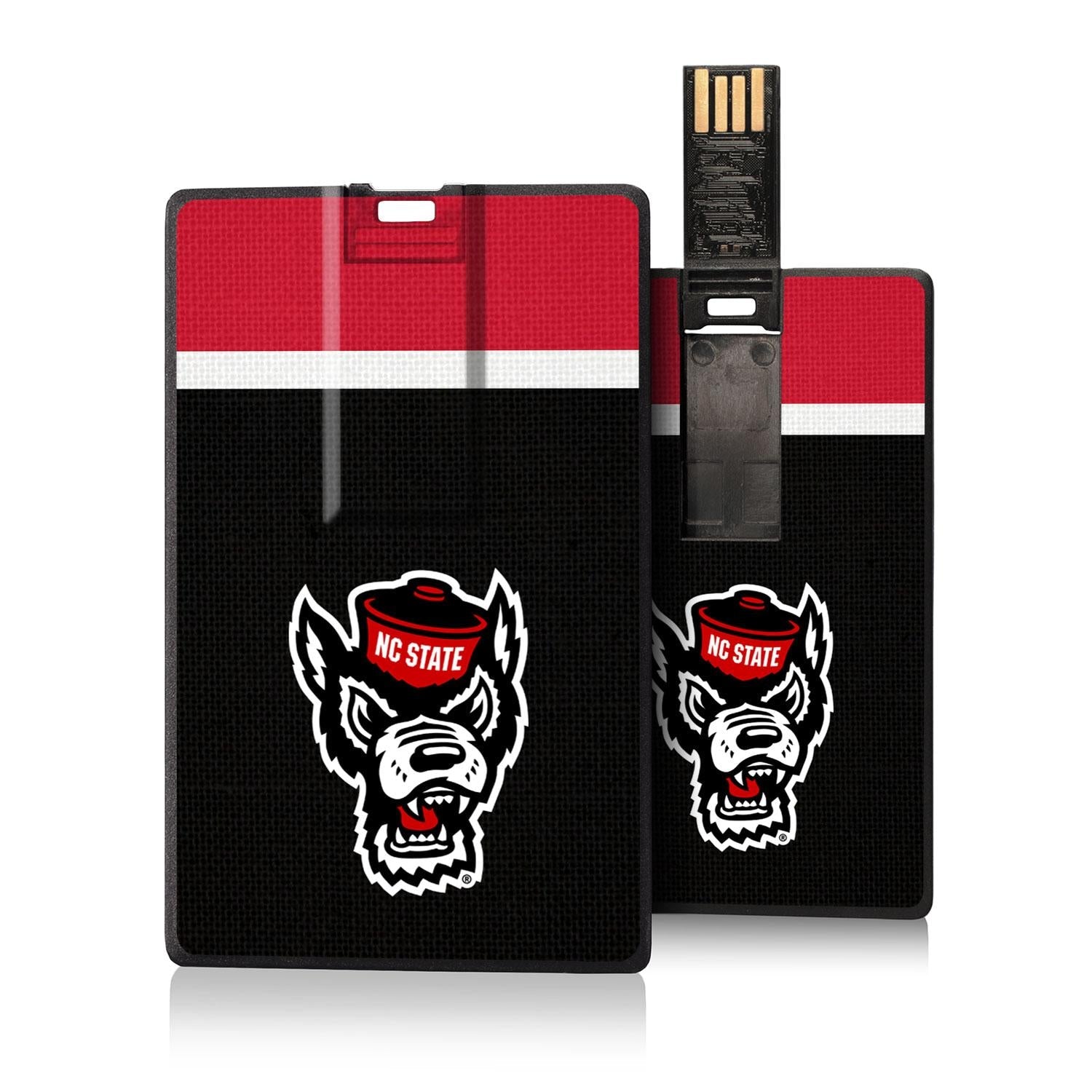 North Carolina State Wolfpack Stripe Credit Card USB Drive 32GB - Sports Gifts, Sports Memorabilia, Sports Collectibles, Fan Shop