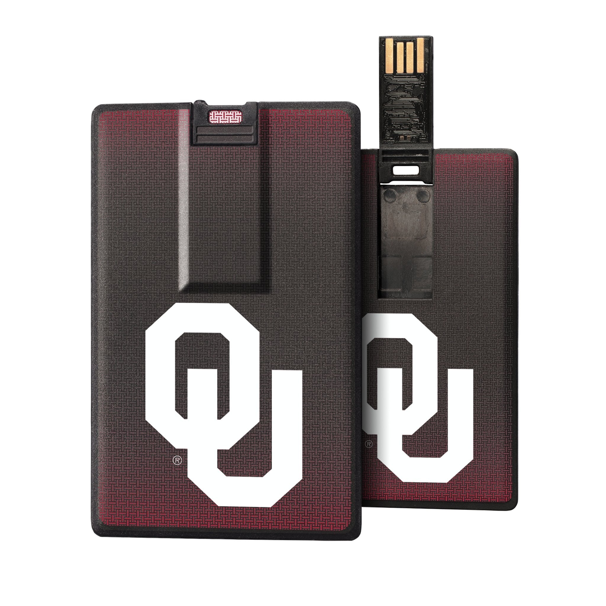 Oklahoma Sooners Linen Credit Card USB Drive 32GB - Sports Gifts, Sports Memorabilia, Sports Collectibles, Fan Shop